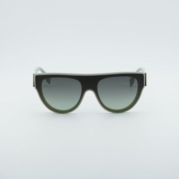 Fendi Fendi FE40150I 95P Sunglasses Shiny Green Shield Frame Size ONE SIZE - 2 Thumbnail