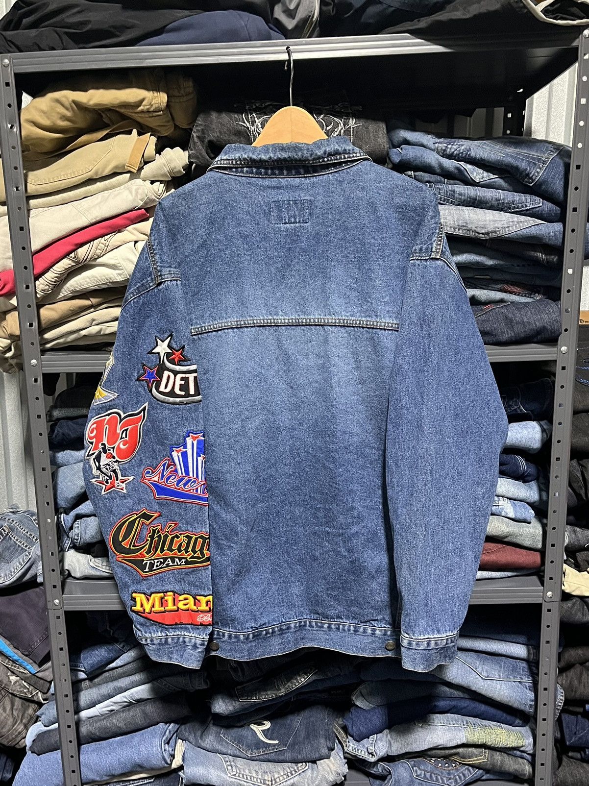 Fubu × JNCO × Vintage CRAZY VINTAGE Y2K SKATER HIP-HOP DENIM JACKET FUBU JNCO Size US XL / EU 56 / 4 - 2 Thumbnail