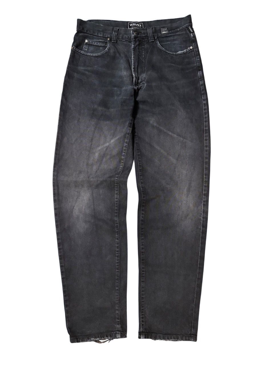 Versace Jeans Couture – Black Washed Denim – Size 34 (IT 48)