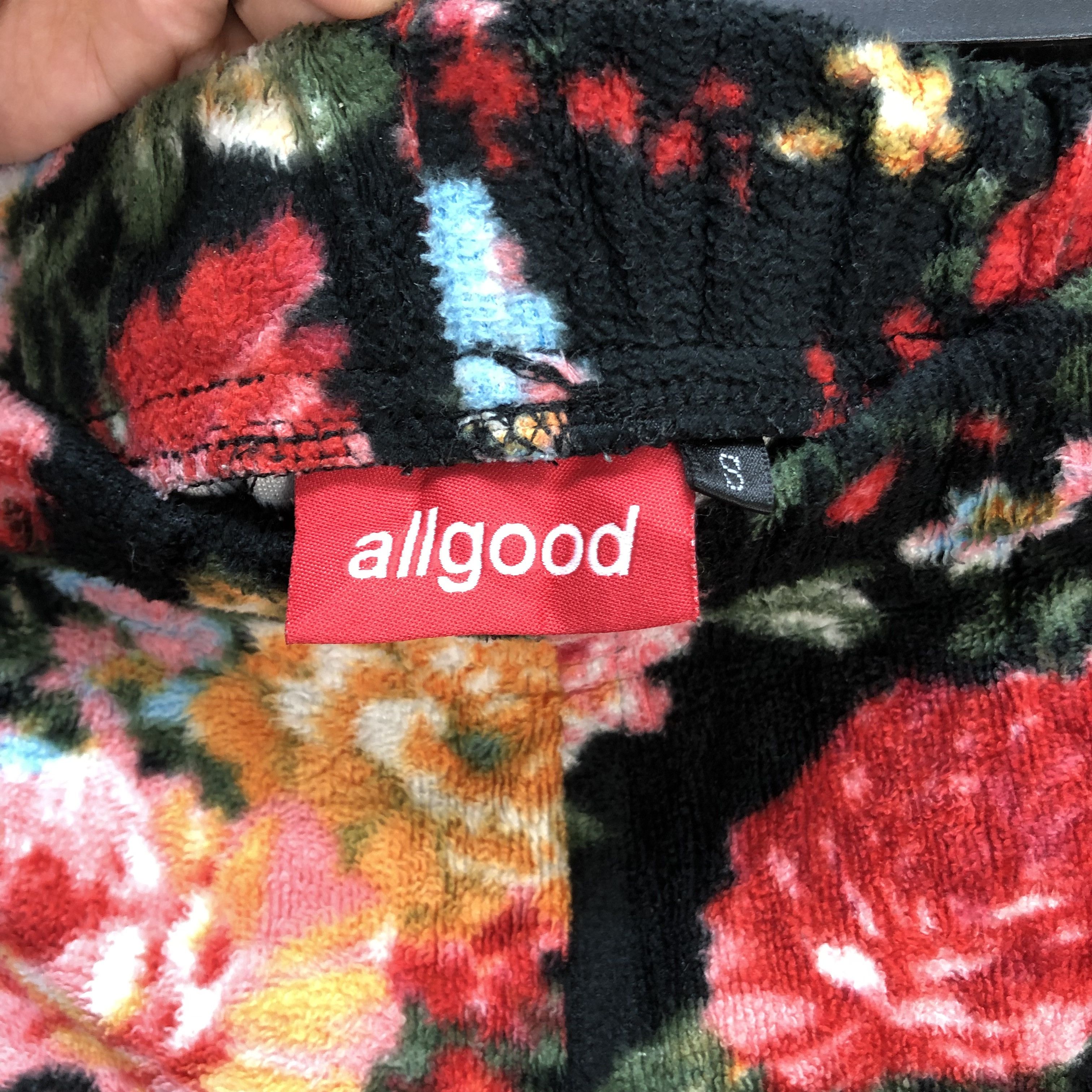 Japanese Brand ALLGOOD HATERS CREW BIG LOGO FLORAL FLEECE HOODIES #5597-200 Size US S / EU 44-46 / 1 - 15 Thumbnail