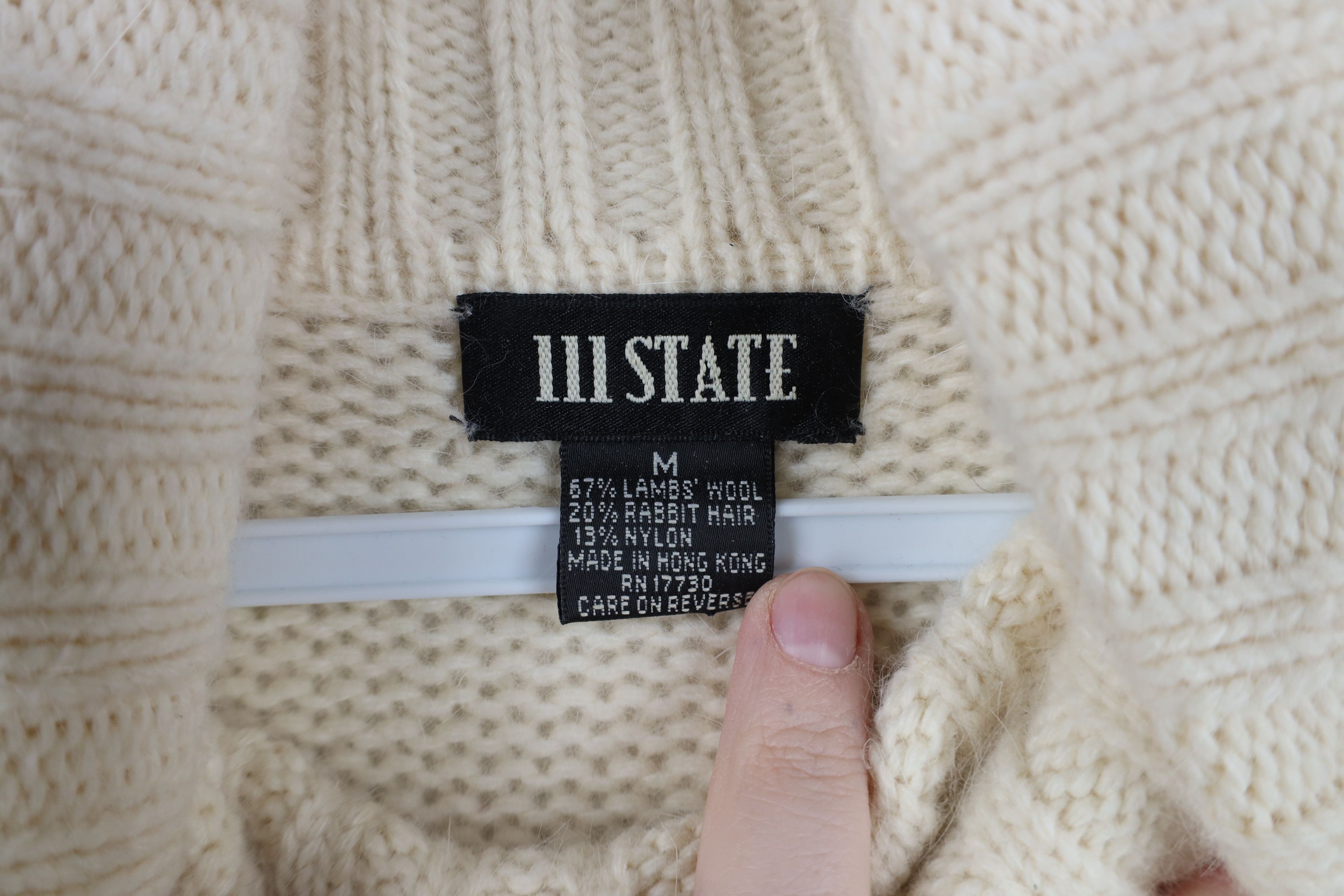 Vintage Vintage 90s Streetwear Rabbit Hair Knit Turtleneck Sweater Size M / US 6-8 / IT 42-44 - 10 Thumbnail