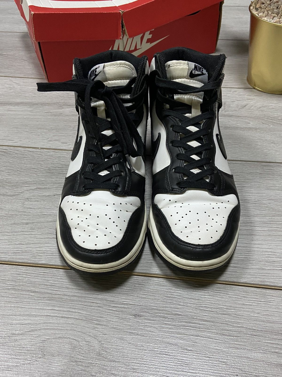 Nike Nike dunk retro black white high with box Size US 8.5 / EU 41-42 - 9 Thumbnail