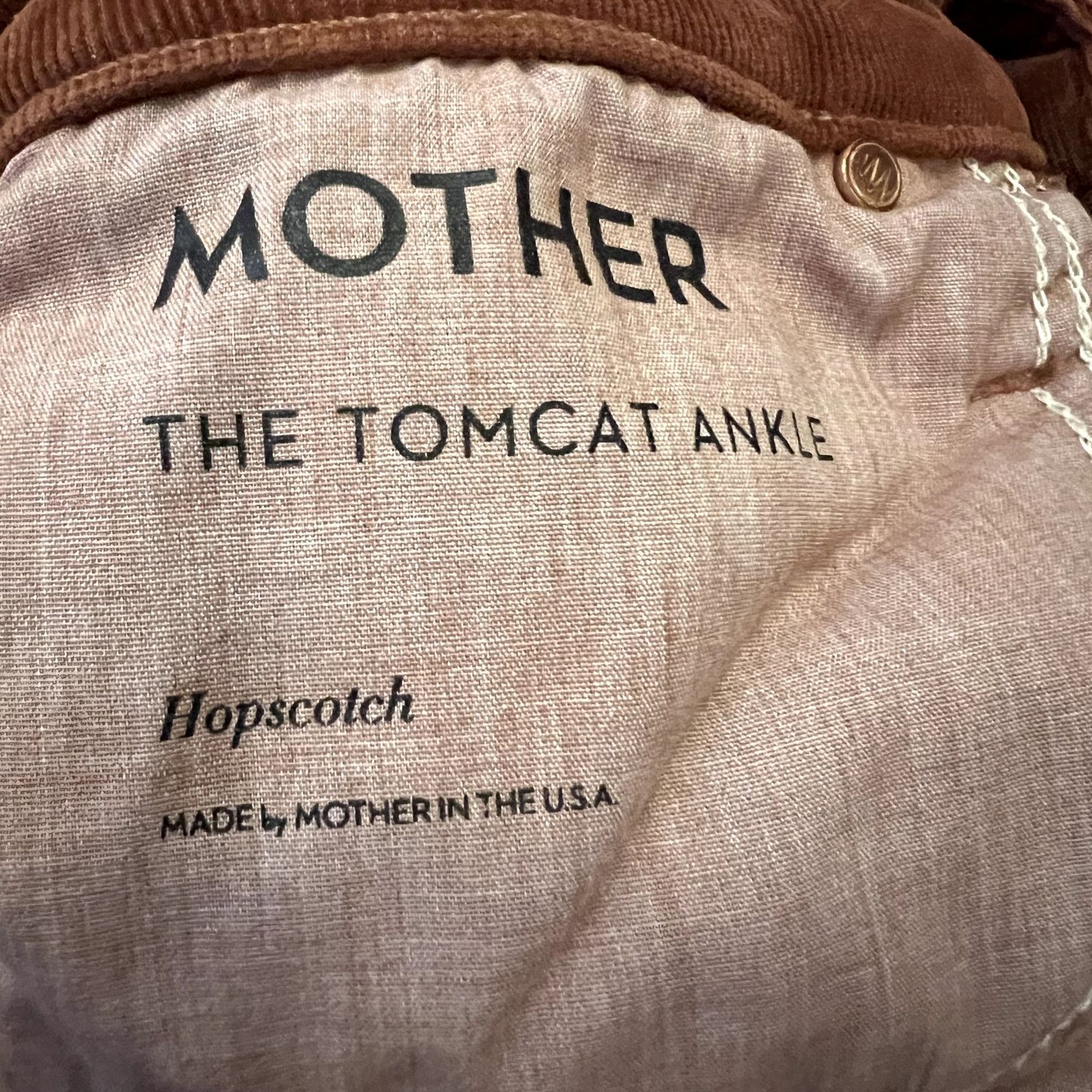 MOTHER Mother The tomcat ankle Pants Hopscotch brown corduroy pants Size 26" / US 2 / IT 38 - 8 Thumbnail