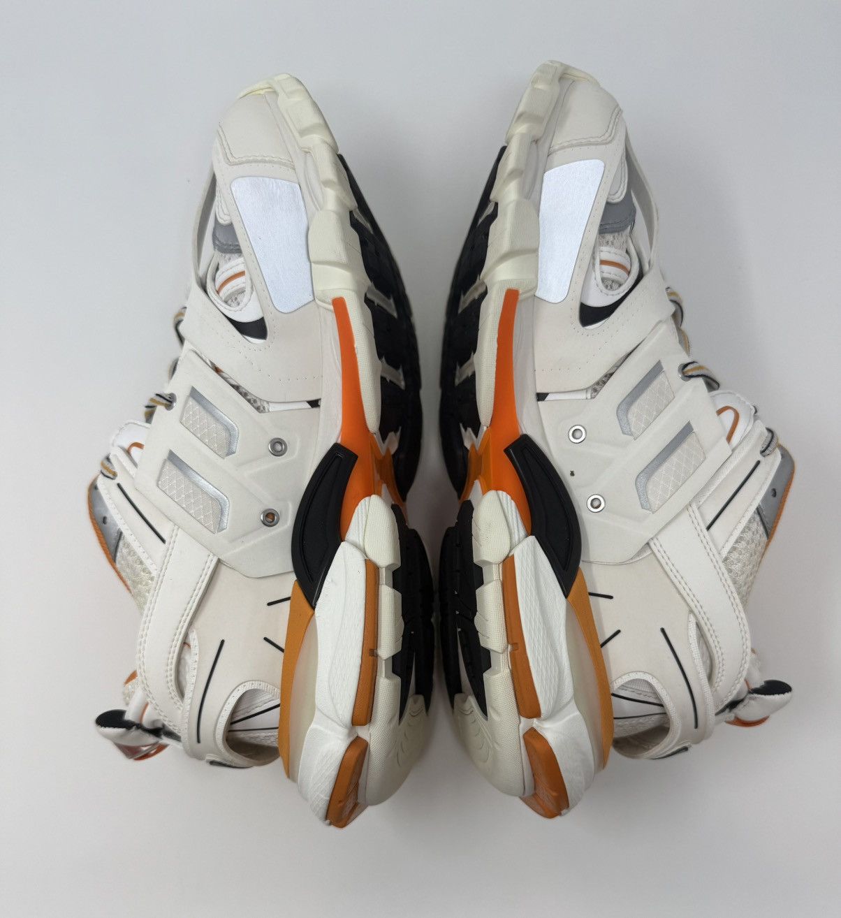 Balenciaga Balenciaga Track Sneaker White/Orange Size US 8 / EU 41 - 4 Thumbnail