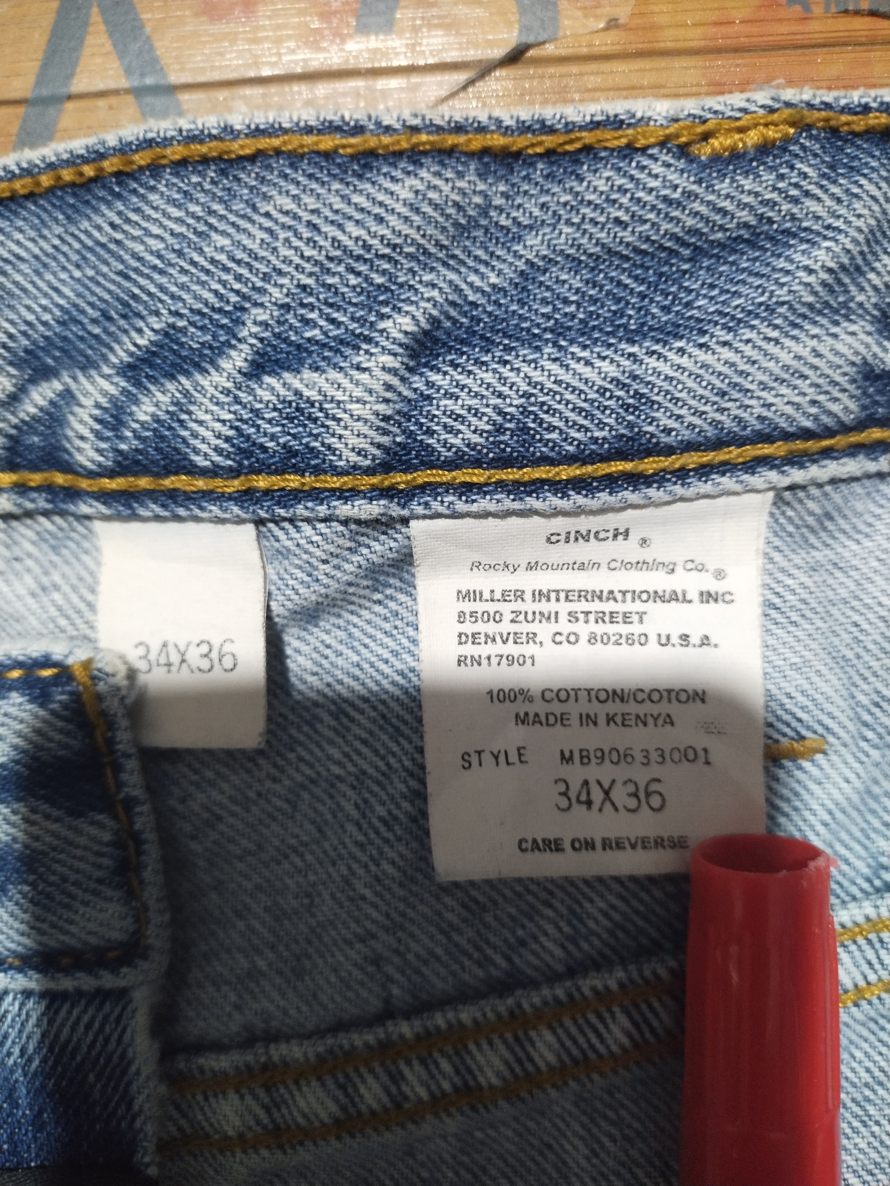 Cowboy Equipment × Vintage Cinch *️⃣ Up Cowboy Jeans Sz 34" Size US 34 / EU 50 - 12 Thumbnail