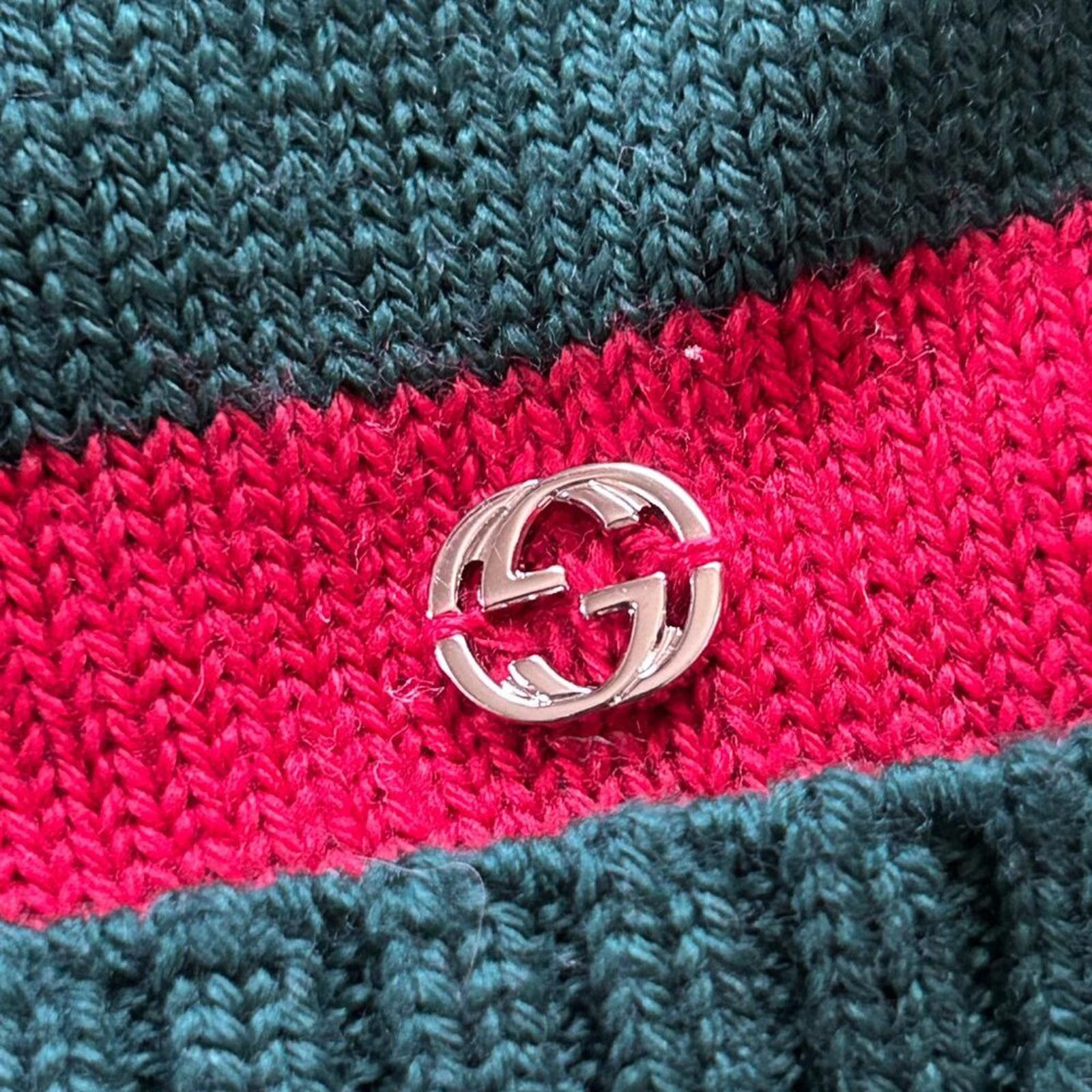 Gucci Gucci Beanie 494598 web GG interlocking Logo NWT M Size ONE SIZE - 2 Thumbnail