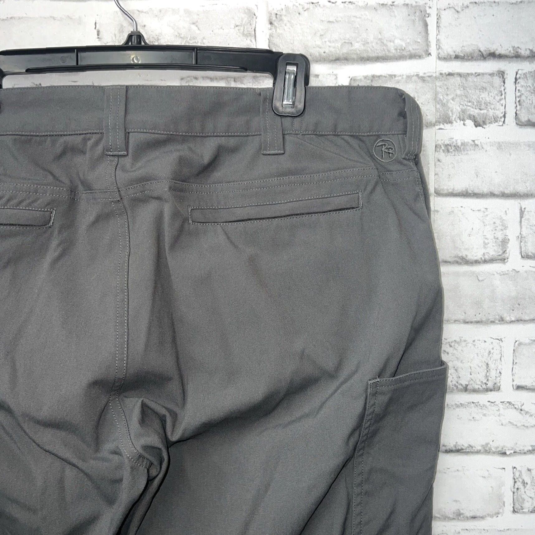 Vintage RAILRIDERS Gray Fleece Lined Cargo Pants Mens Regular Size L 40x33 Outdoor Hiking Size US 40 / EU 56 - 3 Thumbnail