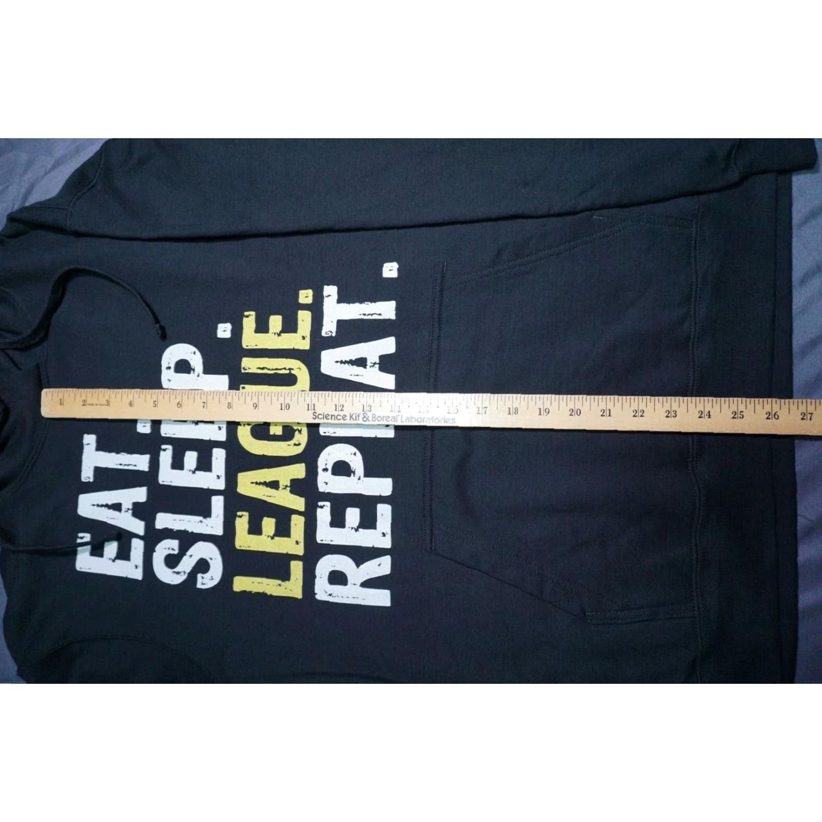Port & Company EAT. SLEEP. LEAGUE. REPEAT Men XL Fantasy Football Pullover Hoodie NEW Size US XL / EU 56 / 4 - 5 Thumbnail