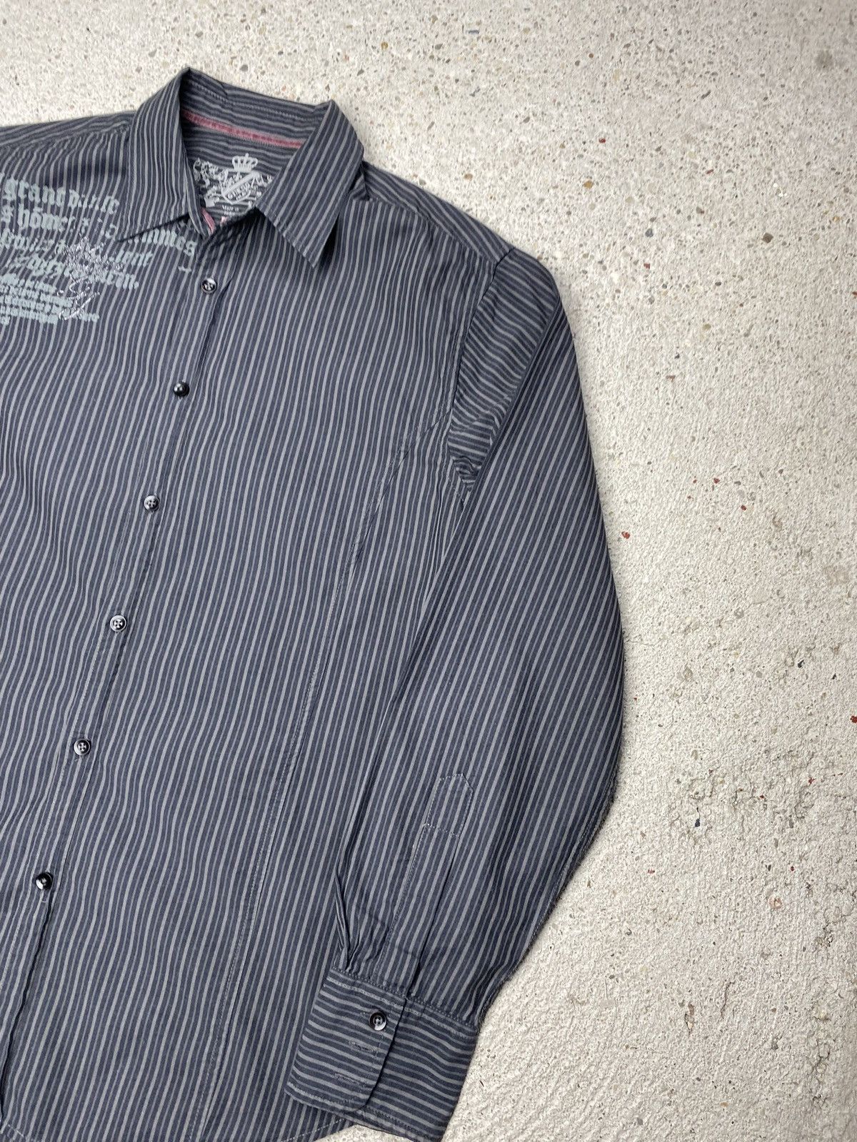 Affliction Vintage affliction striped shirt avant agrde archive vintage Size US M / EU 48-50 / 2 - 3 Thumbnail