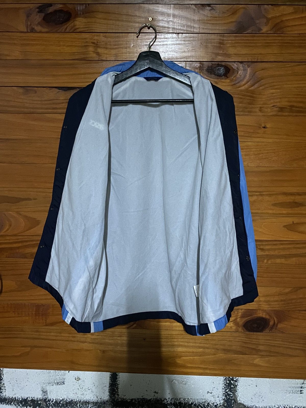 Asics Vintage 1990s Asics Navy & Sky Blue Track Jacket – Japanese Size US M / EU 48-50 / 2 - 6 Thumbnail