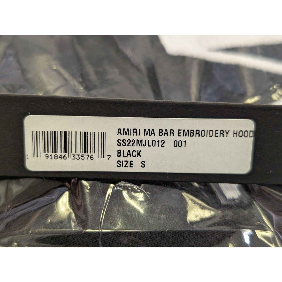 Amiri o1rshd1 MA Bar Embroidery Hoodie in Black Size US S / EU 44-46 / 1 - 20 Thumbnail