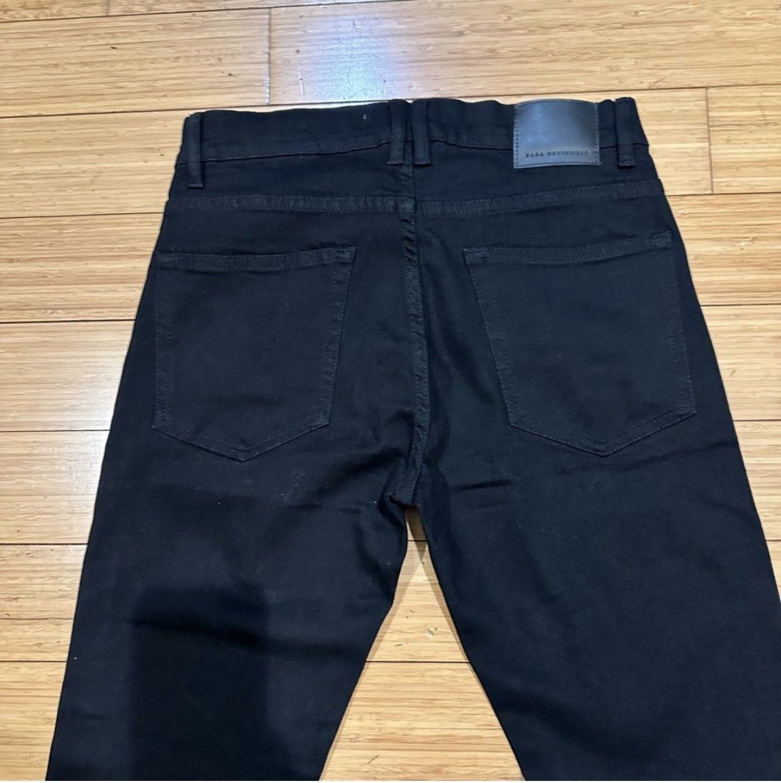 Zara Zara Black Slim Straight Jeans Size 31 Stretch Minimal Size US 31 - 2 Thumbnail