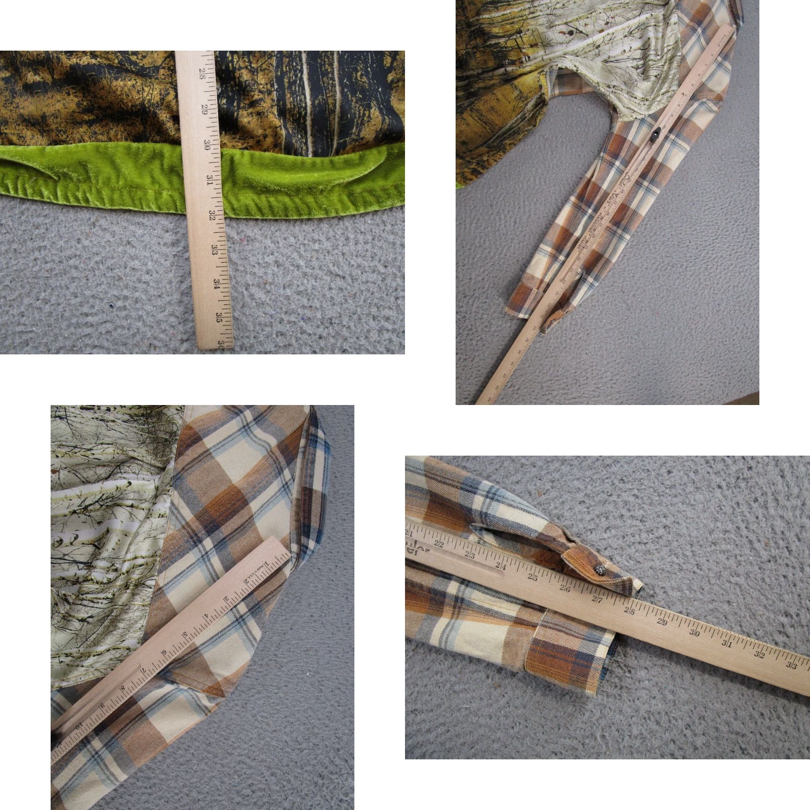 Anthropologie Aratta Silent Journey Plaid Shirt L Multicolor Cotton Linen Rayon Button-Up Long Sleeve Women's Tunic Art Bohemian Western Style Size L / US 10 / IT 46 - 8 Thumbnail