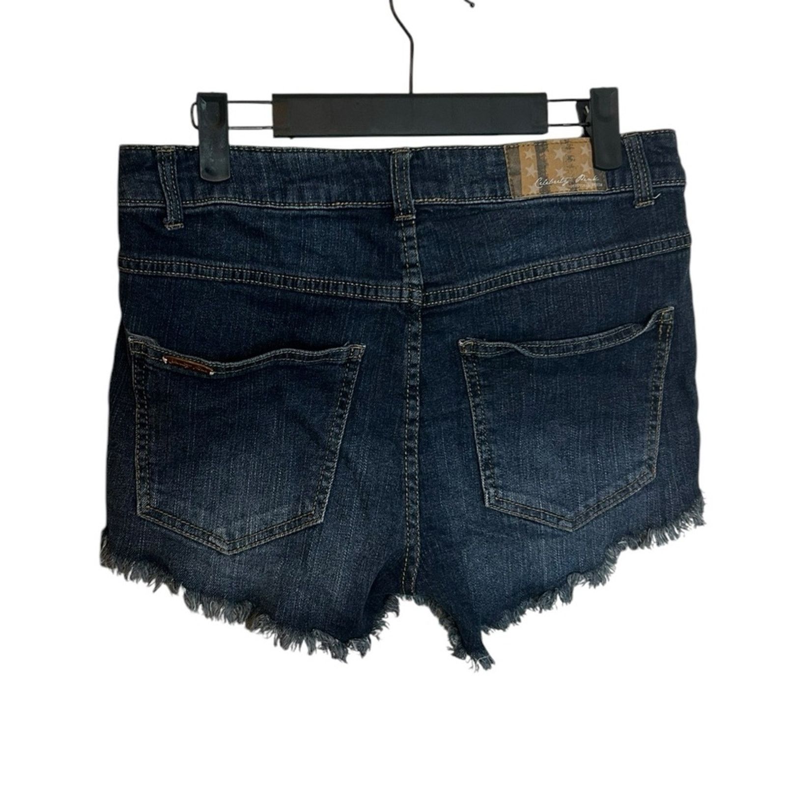 Other Celebrity Pink Studded Cutoff Denim Shorts Size 29" - 2 Thumbnail