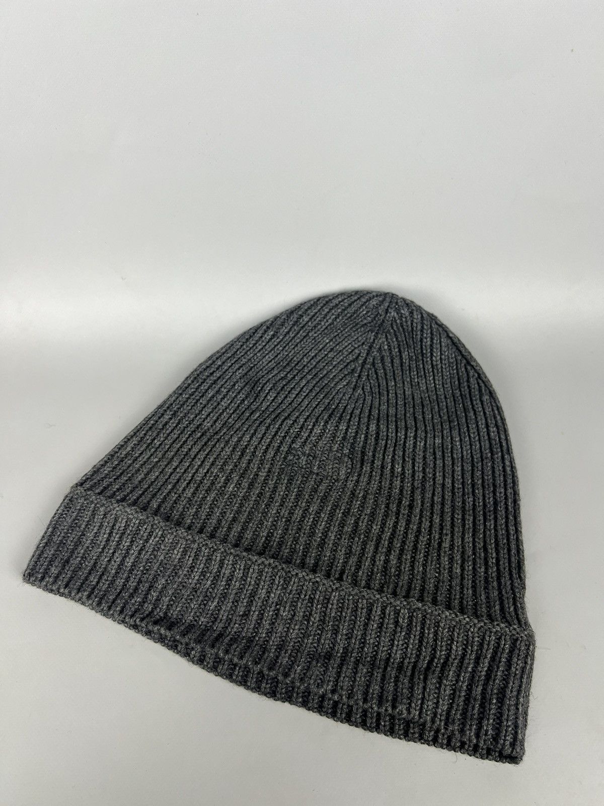 Lacoste Vintage Y2K Lacoste Logo Beanie Hat gray Streetwear Size ONE SIZE - 4 Thumbnail