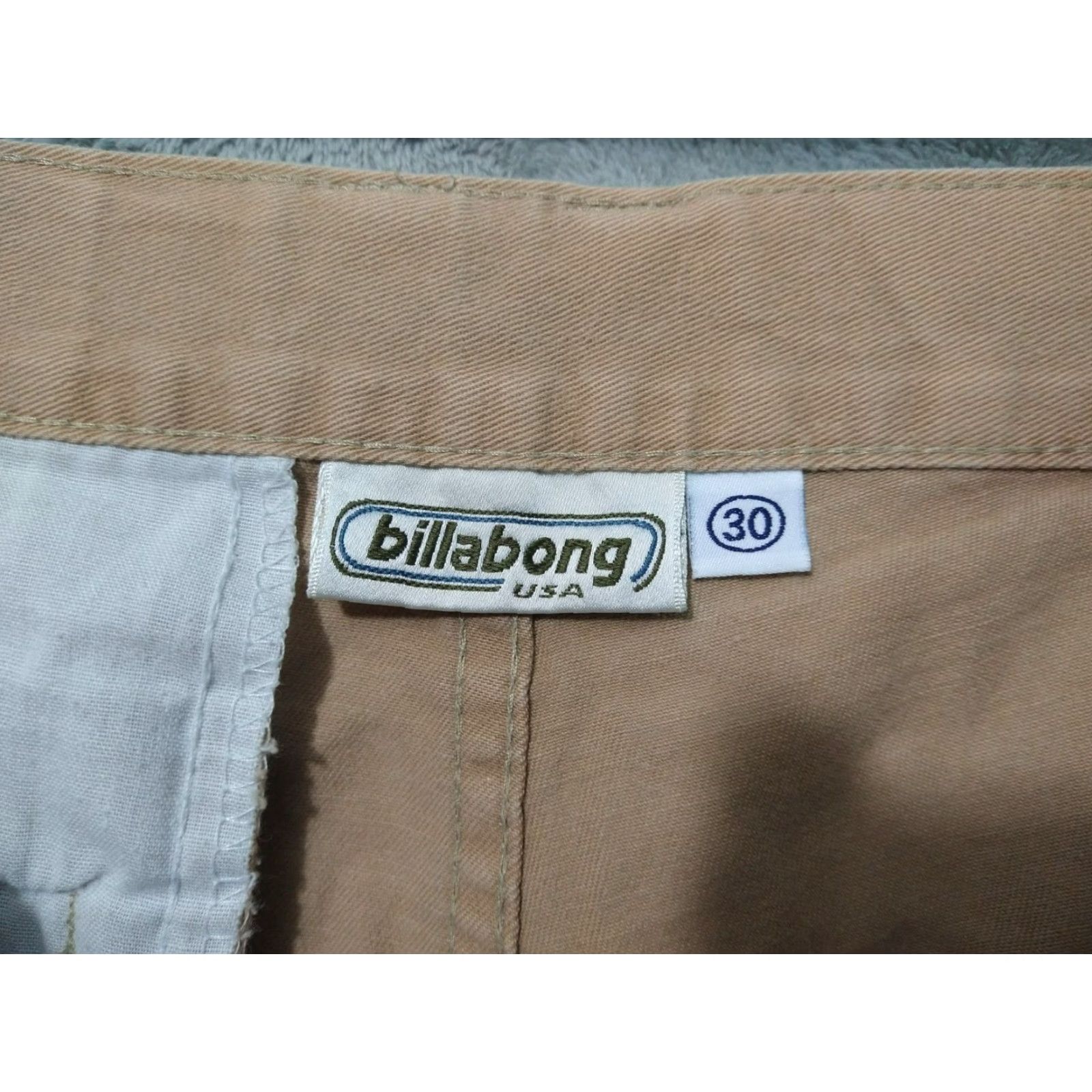Billabong VINTAGE Billabong Cargo Shorts Mens 30 Beige Baggy Utility Surf Made in USA Size US 30 / EU 46 - 7 Thumbnail