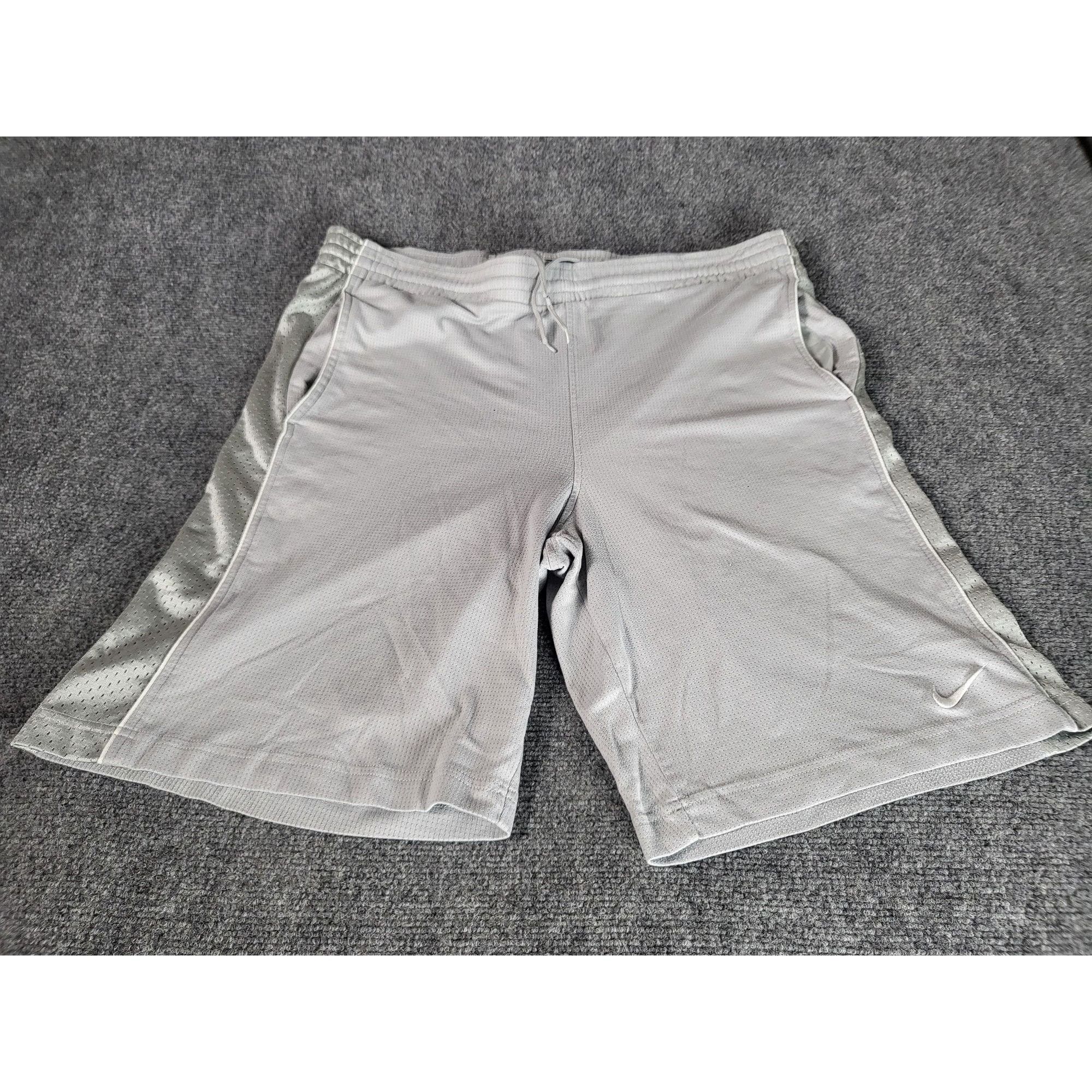 Nike Nike Fit Dry Basketball Shorts Men Sz L Gray Drawstring Casu Size US 38 / EU 54 - 1 Thumbnail