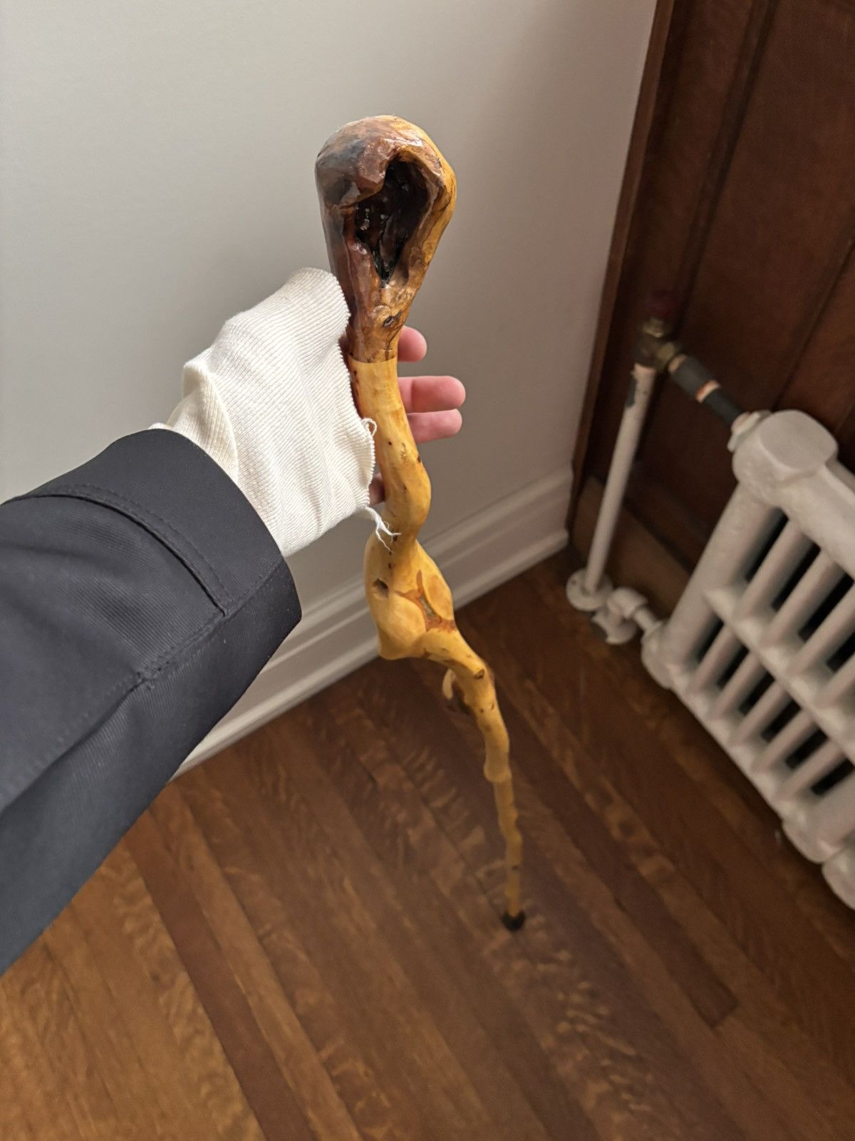 Vintage × Wood Wood Vintage Driftwood Walking Stick Stick Nation Cane Artisan Size ONE SIZE - 2 Thumbnail