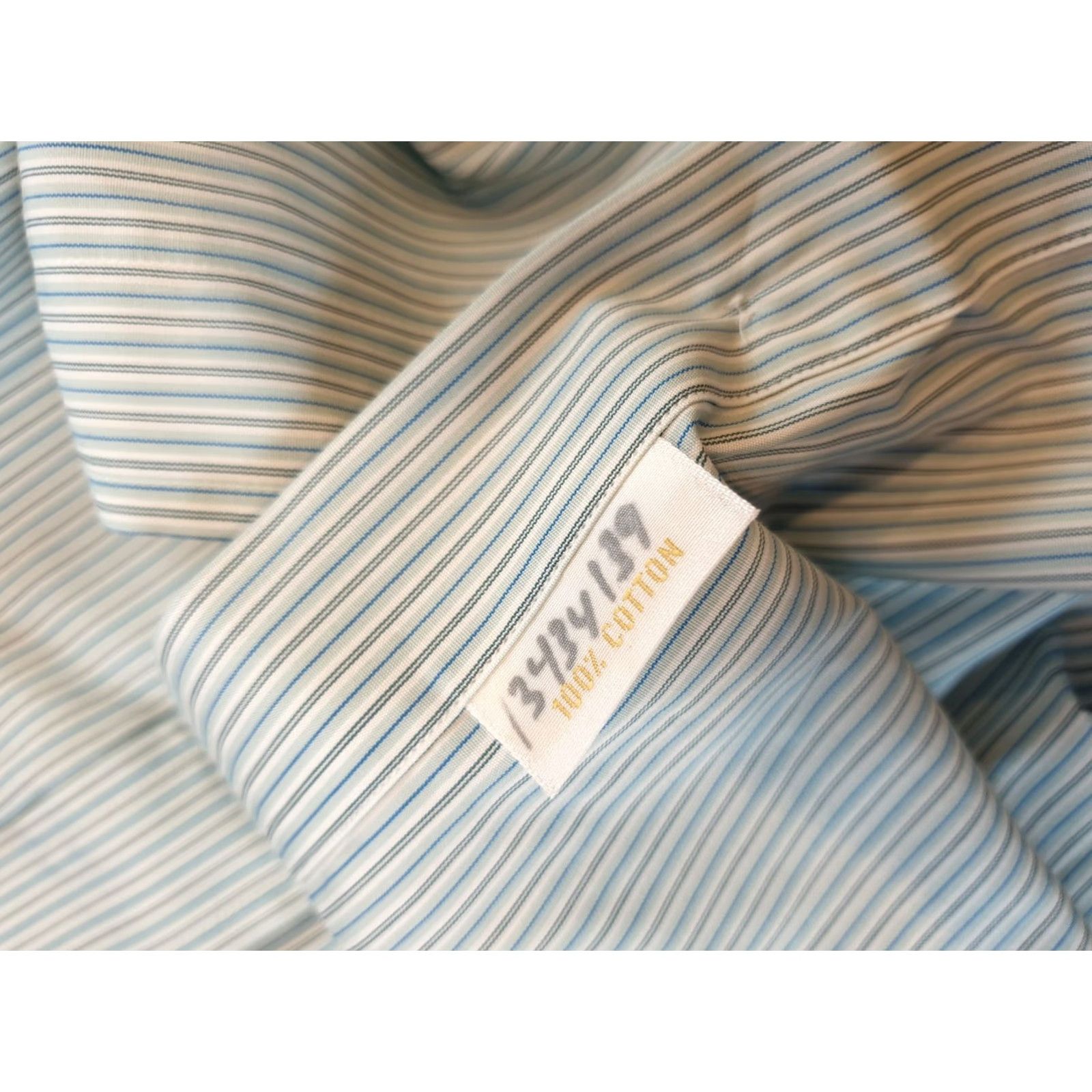 Brioni Brioni Shirt Mens 2XL Striped Dress Shirt Italy Made In Italy Blue Size 48R - 4 Thumbnail