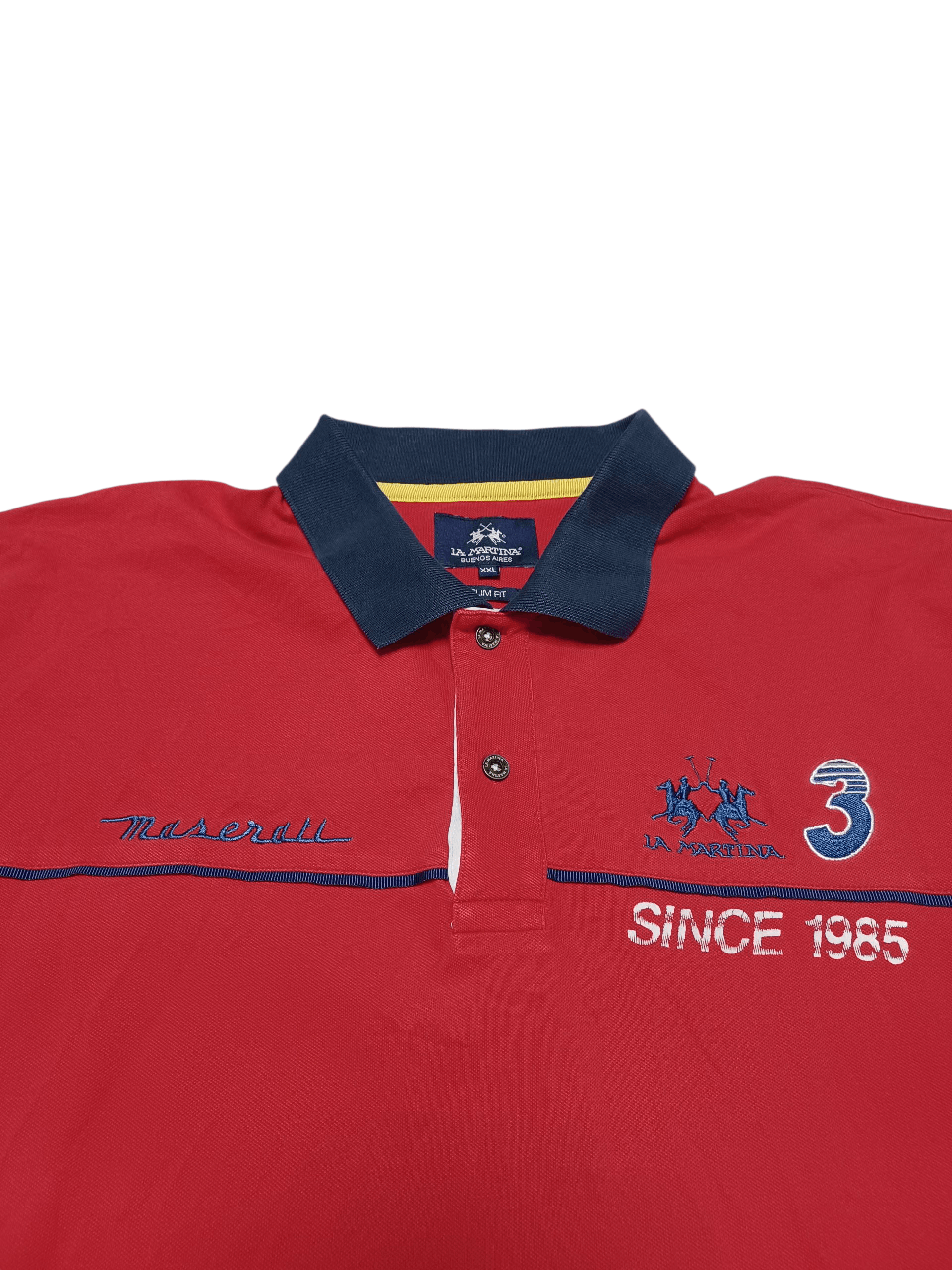 La Martina LA MARTINA X MASERATI RACING VINTAGE LUXURY POLO SHIRT Size US XXL / EU 58 / 5 - 2 Thumbnail