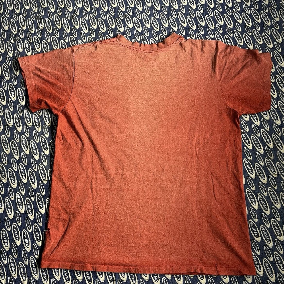 Other Vtg 90s Bull Durham Cigarette Faded Pocket Shirt Salmon Red Size US L / EU 52-54 / 3 - 8 Thumbnail