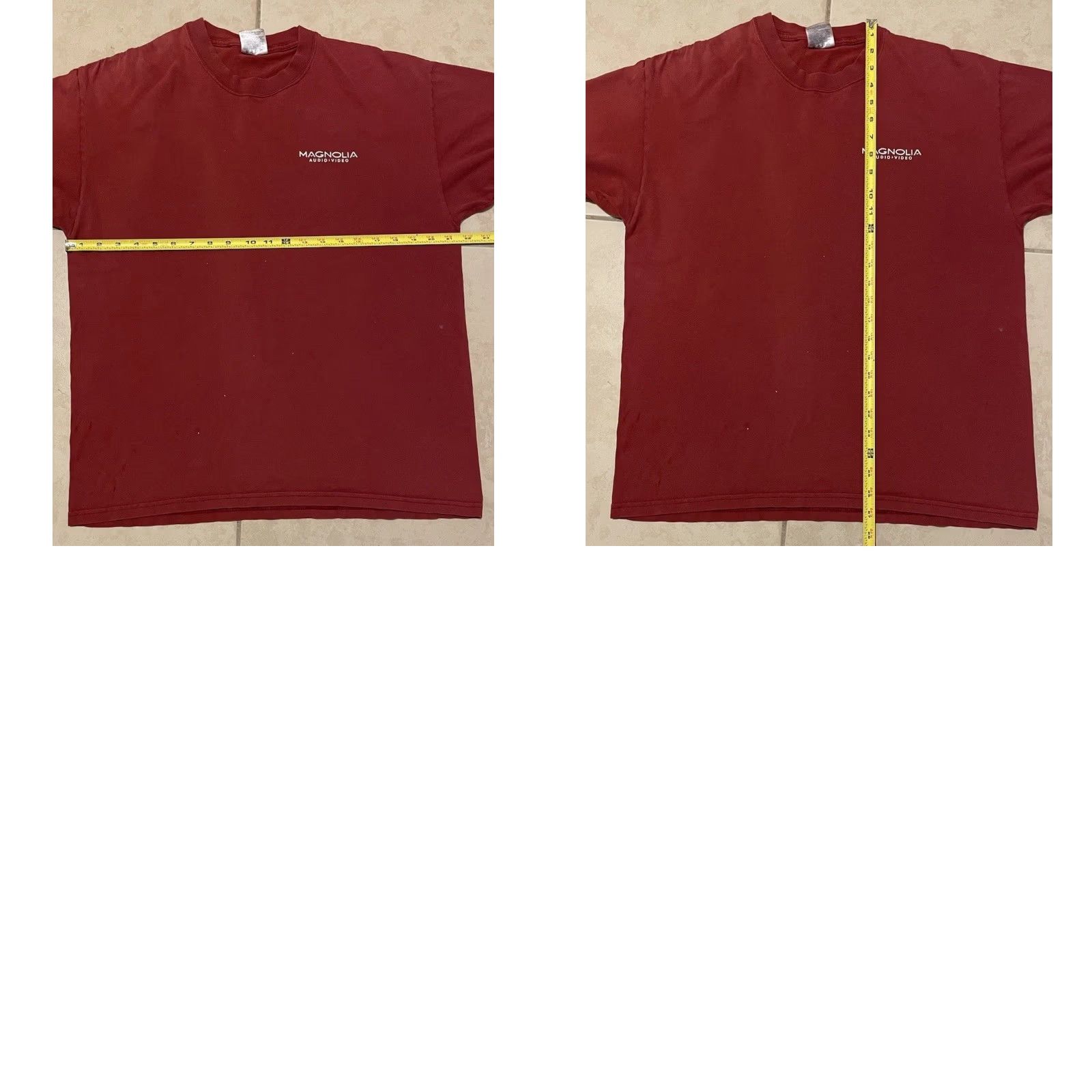 Apple VINTAGE Magnolia Audio Video Faded Shirt M Red Cotton Distressed 90s Y2K Camera Apple Computer Comedy? (Note: Ensure only original words used) Size US M / EU 48-50 / 2 - 10 Thumbnail