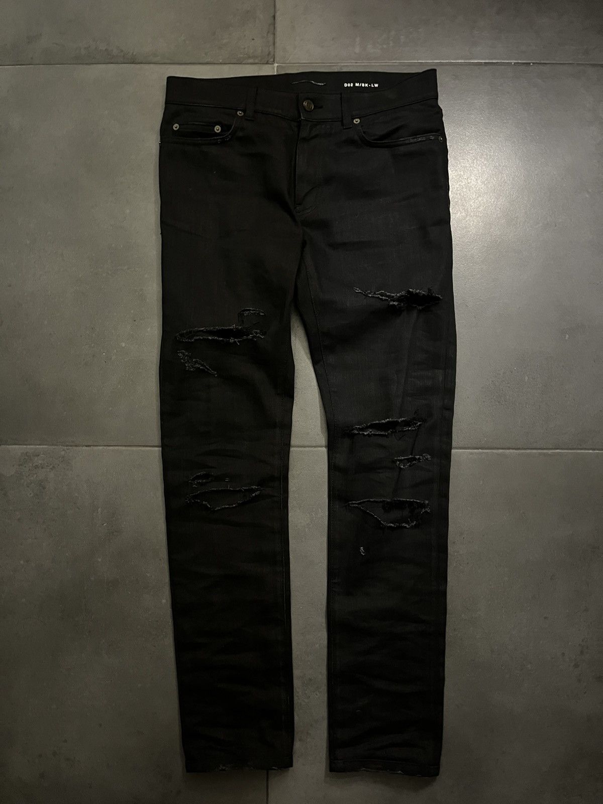 Saint Laurent Paris Saint Laurent Crash Denim Size US 31 - 1 Thumbnail
