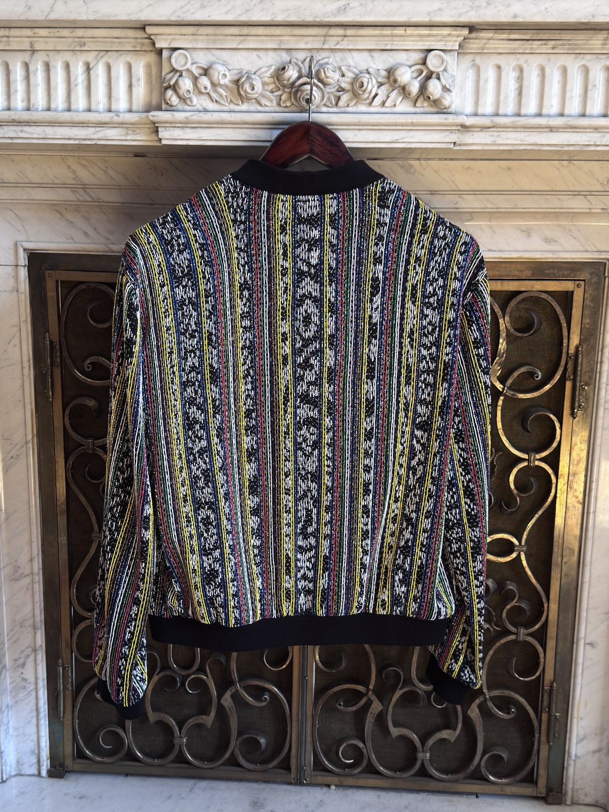 Saint Laurent Paris SS18 Embroidered Crystall Couture Bomber Jacket Size US L / EU 52-54 / 3 - 2 Thumbnail