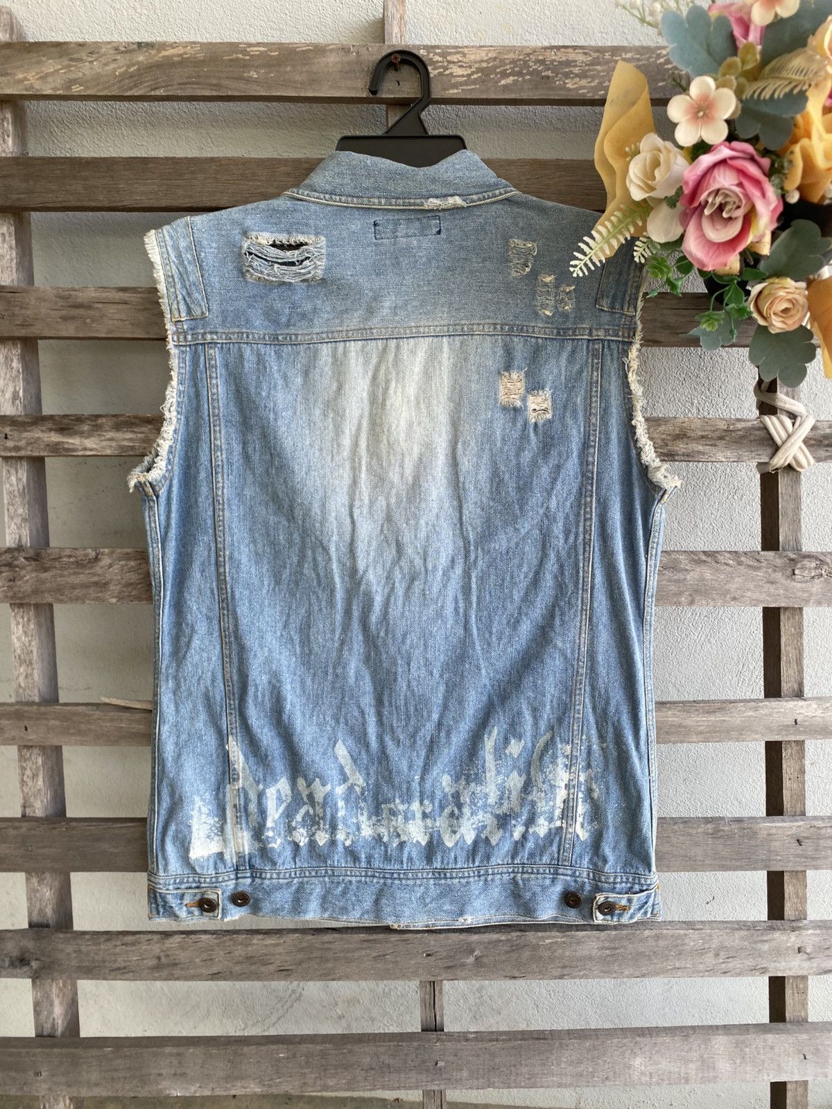In The Attic In the Attic Distressed Vest - Punk style Size US M / EU 48-50 / 2 - 9 Thumbnail