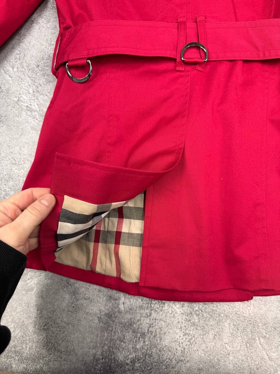 Burberry Burberry Women's Short Trench Coat Red Size S Size S / US 4 / IT 40 - 7 Thumbnail