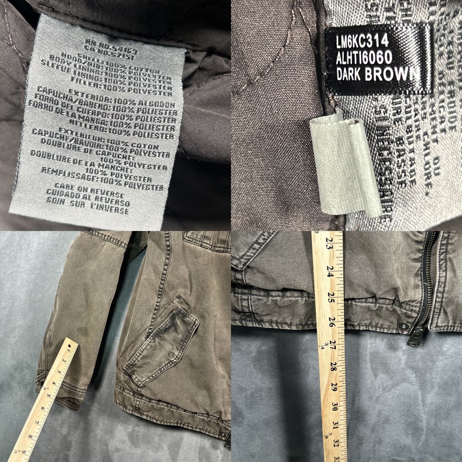 Levi's VINTAGE Levi's Trucker Jacket Mens S Military Jacket Reversible Hoodie Wind-Resistant Brown Size US S / EU 44-46 / 1 - 8 Thumbnail