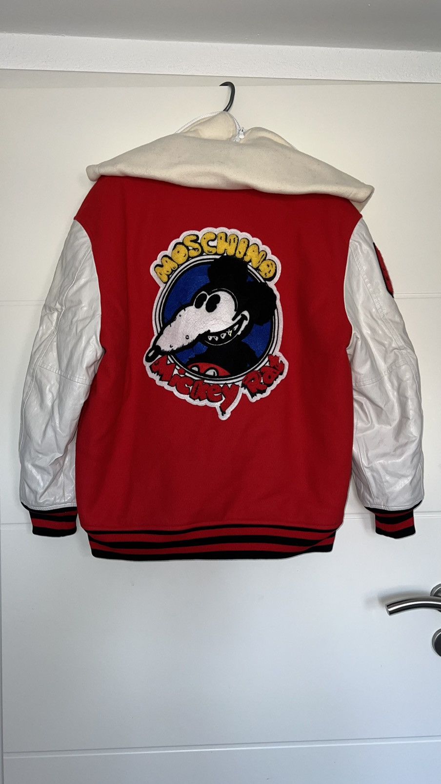 Moschino Moschino Mickey Rat Bomber Jacket Red White Size M Size M / US 6-8 / IT 42-44 - 13 Thumbnail