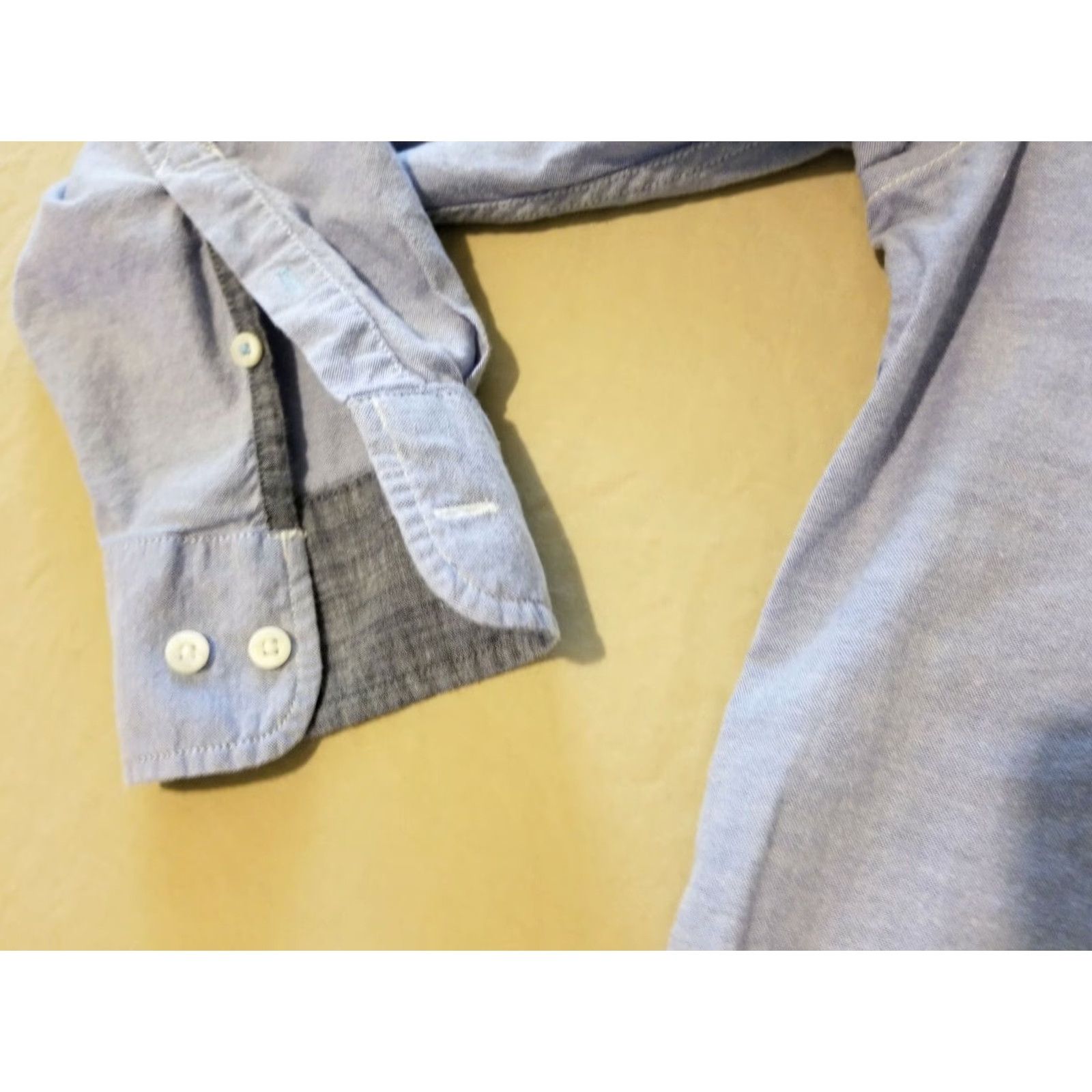 Tommy Bahama VINTAGE Tommy Bahama Shirt Mens Dress Button-Up Blue Cotton M Medium Long Sleeve Size 40R - 3 Thumbnail