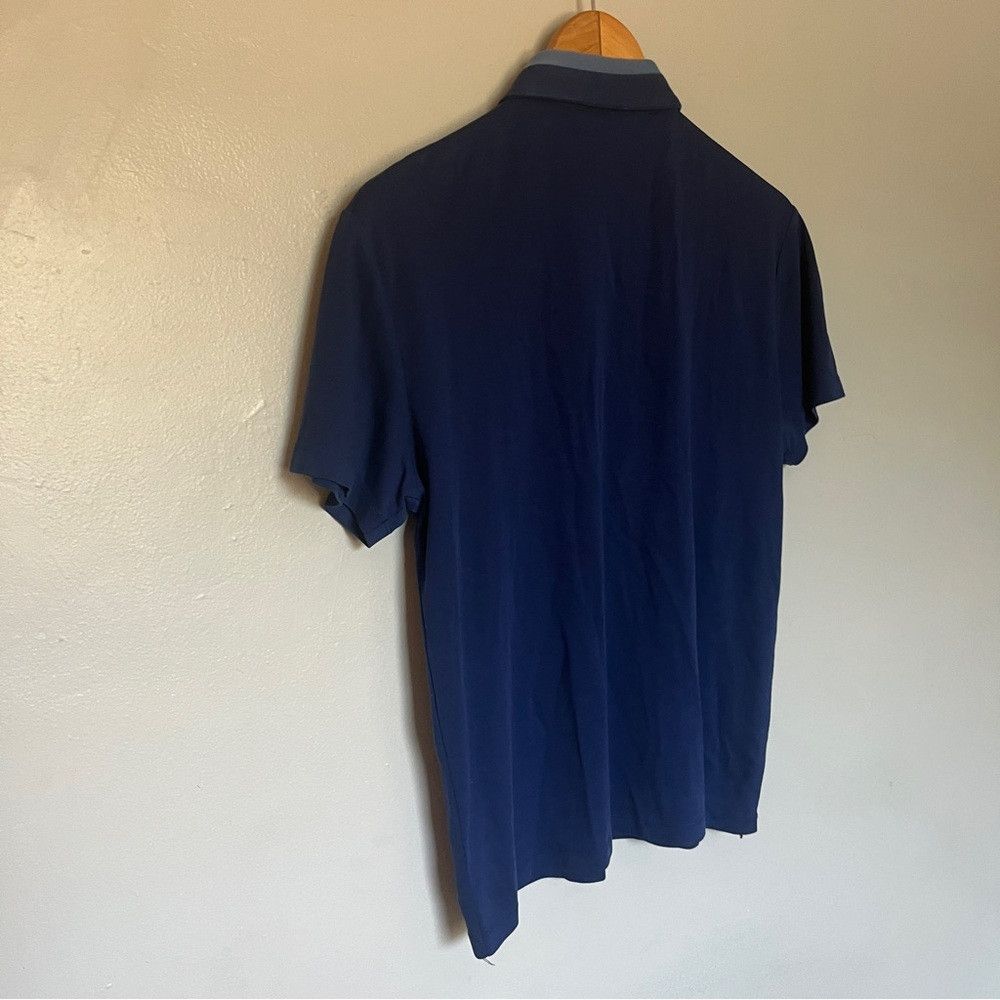 Calvin Klein Calvin Klein Mens Polo Performance Camisa Cotton Blue Small Size US S / EU 44-46 / 1 - 6 Thumbnail