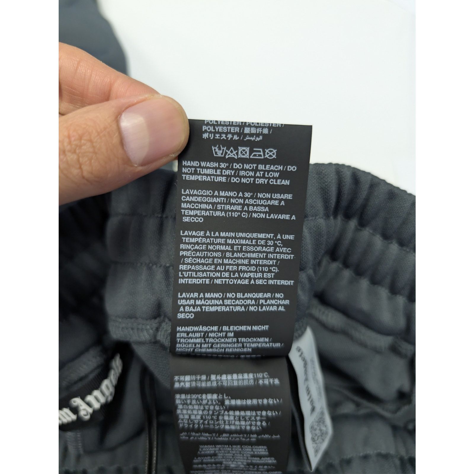 Palm Angels o1rshd1 Q:2 / New Classic Track Pants in Dark Grey / White Size US 36 / EU 52 - 18 Thumbnail