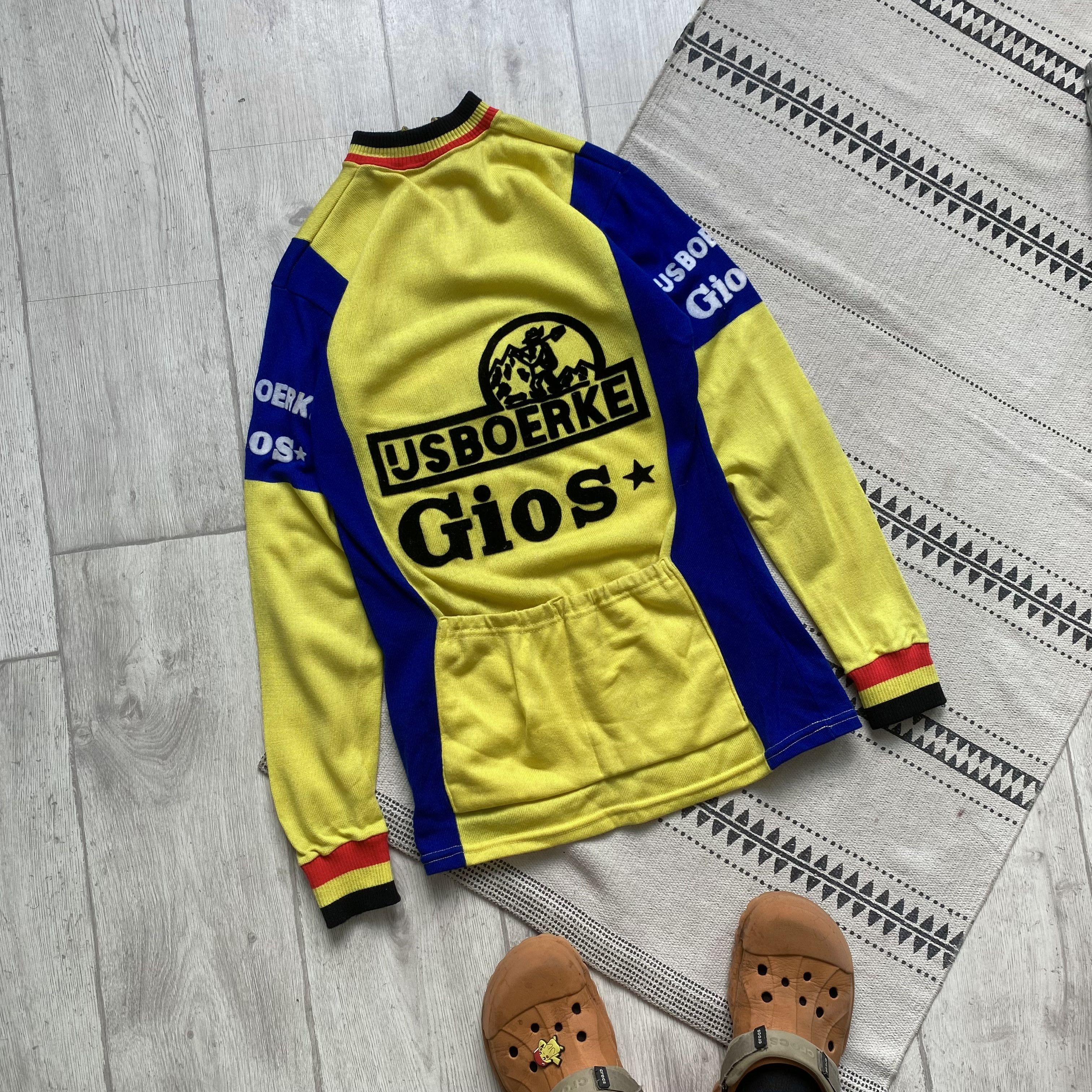 Bicycle 🚲 Vintage 80s Knit Wool Cycling jersey longsleeve Size US M / EU 48-50 / 2 - 9 Thumbnail