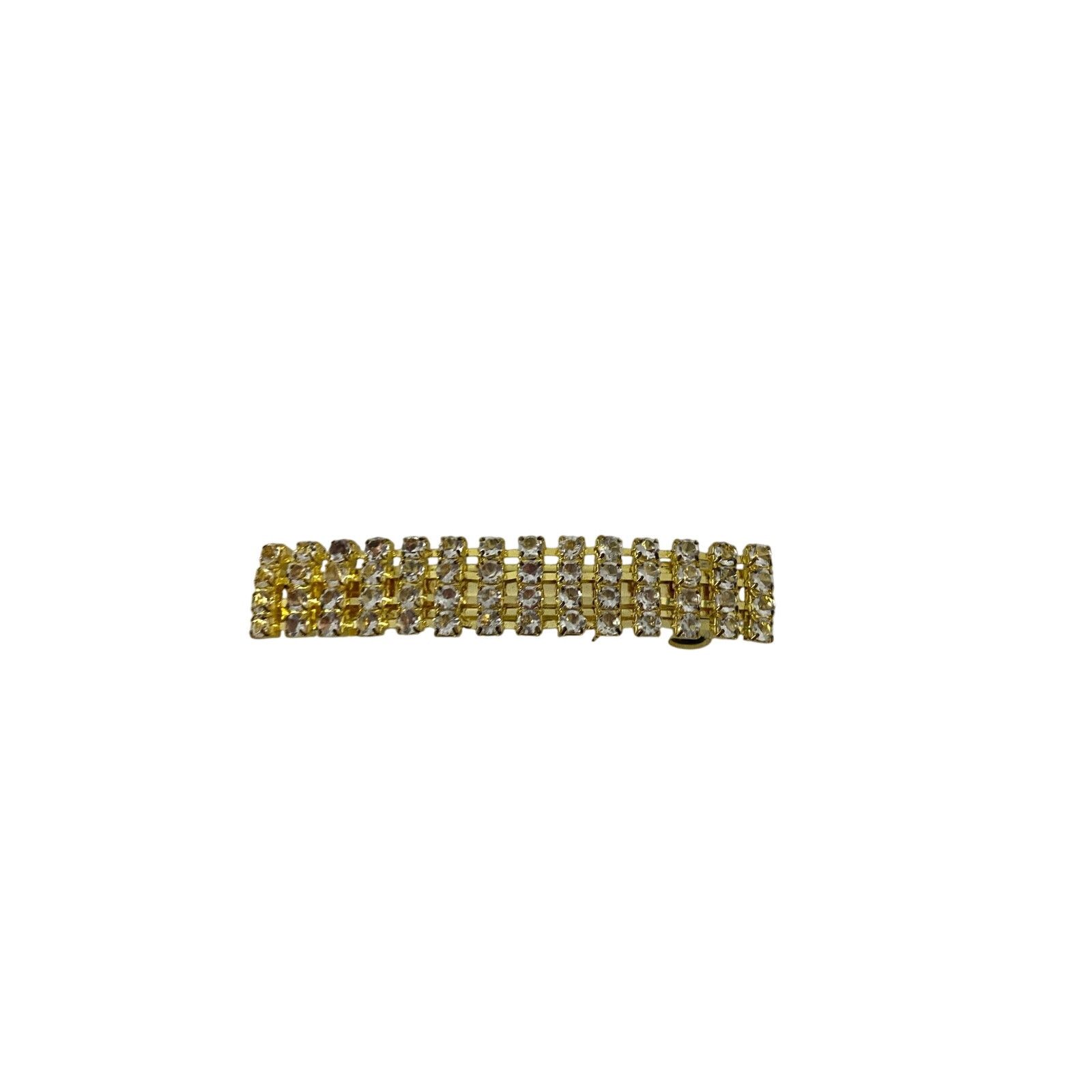 Other Shimmery rhinestone gold tone hair clip Size ONE SIZE - 1 Thumbnail