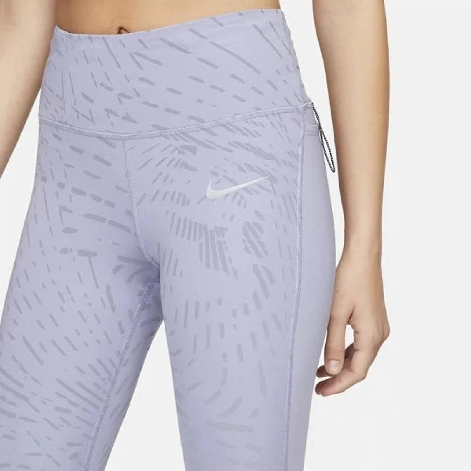 Nike NWT Nike Running Dri-FIT Run Division Reflective Leggings XS Size 22" - 6 Thumbnail