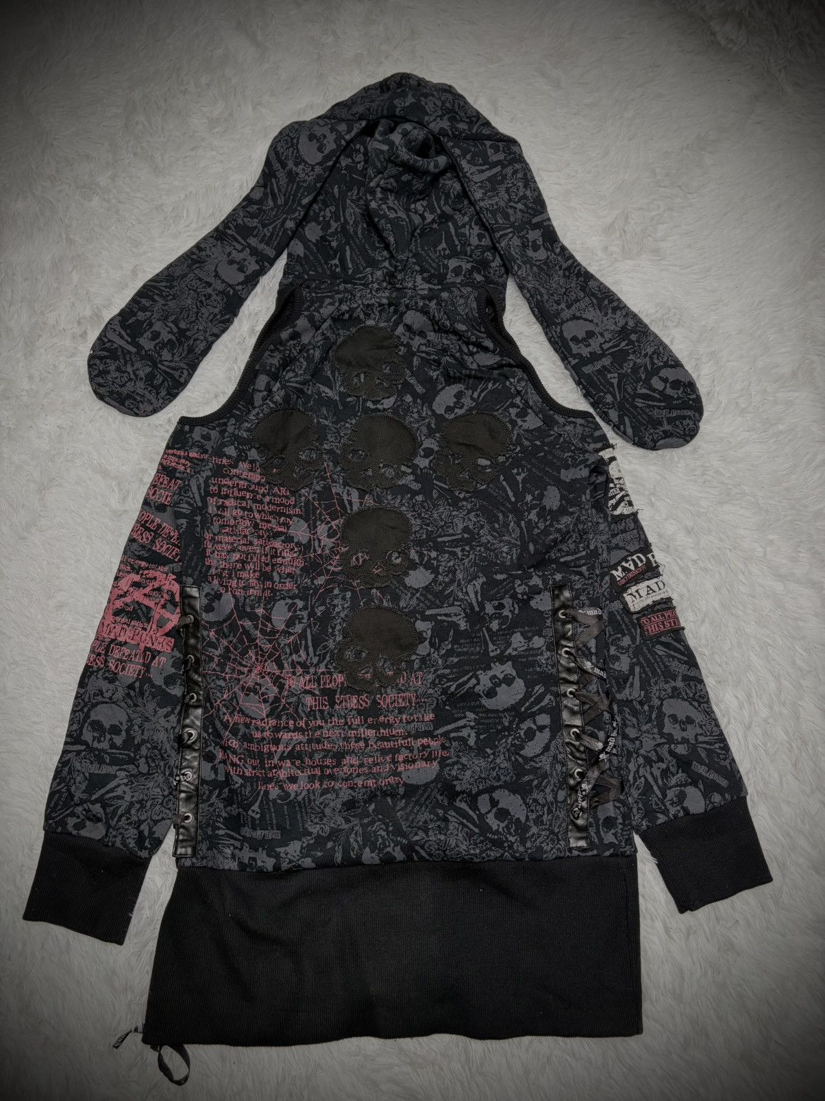 Japanese Brand Japanese Brand Mad Punks bunny ear hoodie Size US M / EU 48-50 / 2 - 7 Thumbnail