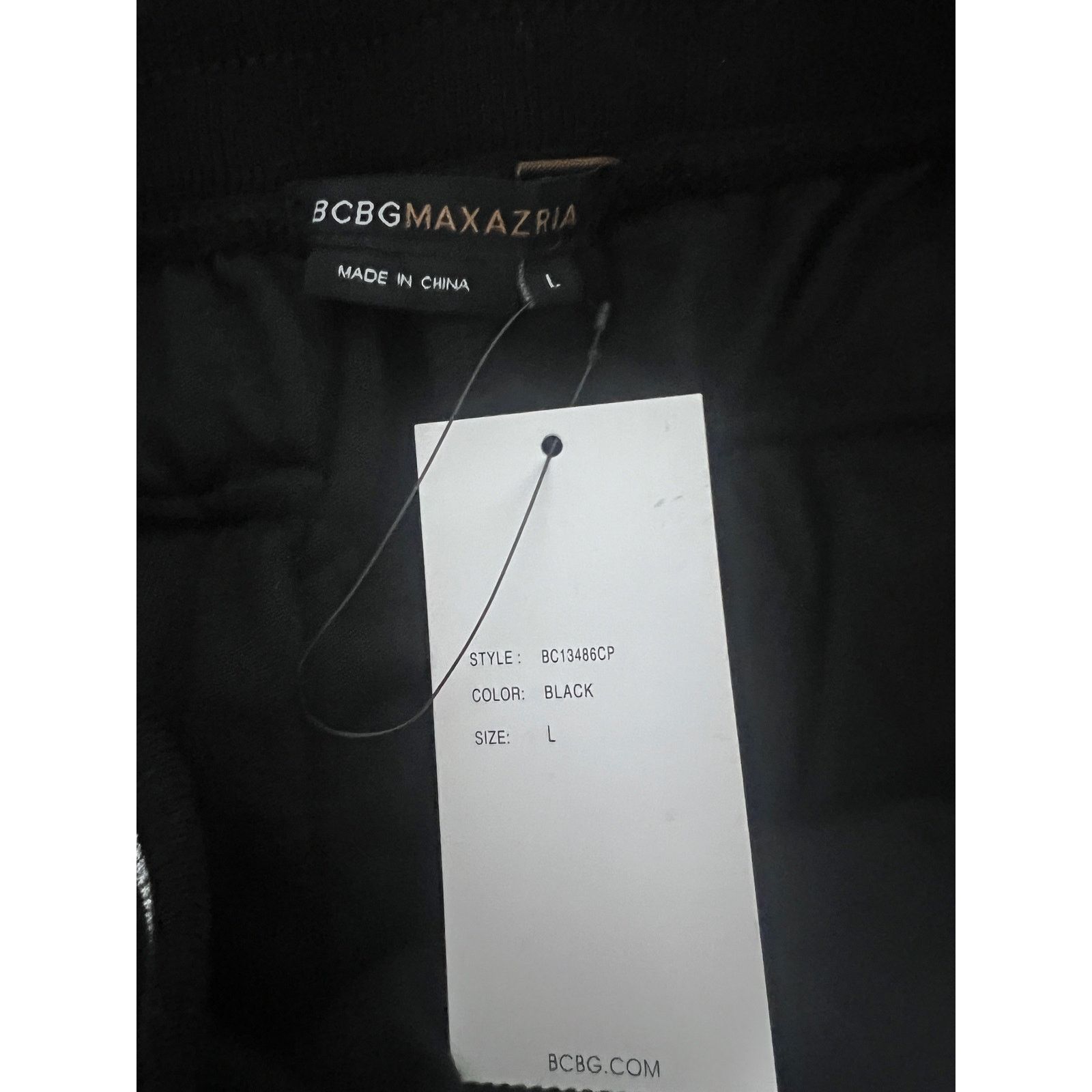 Bcbgmaxazria BCBG Black Bling Tracksuit Zip Hoodie Jacket M Crop Pants L Size M / US 6-8 / IT 42-44 - 11 Thumbnail