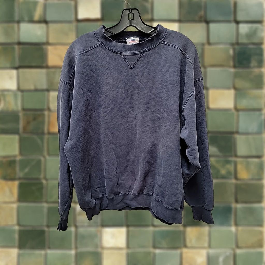Russell Athletic VINTAGE Russell Athletic Sweatshirt Mens L Blue Crewneck Pullover 90s Sports USA Size US L / EU 52-54 / 3 - 1 Thumbnail