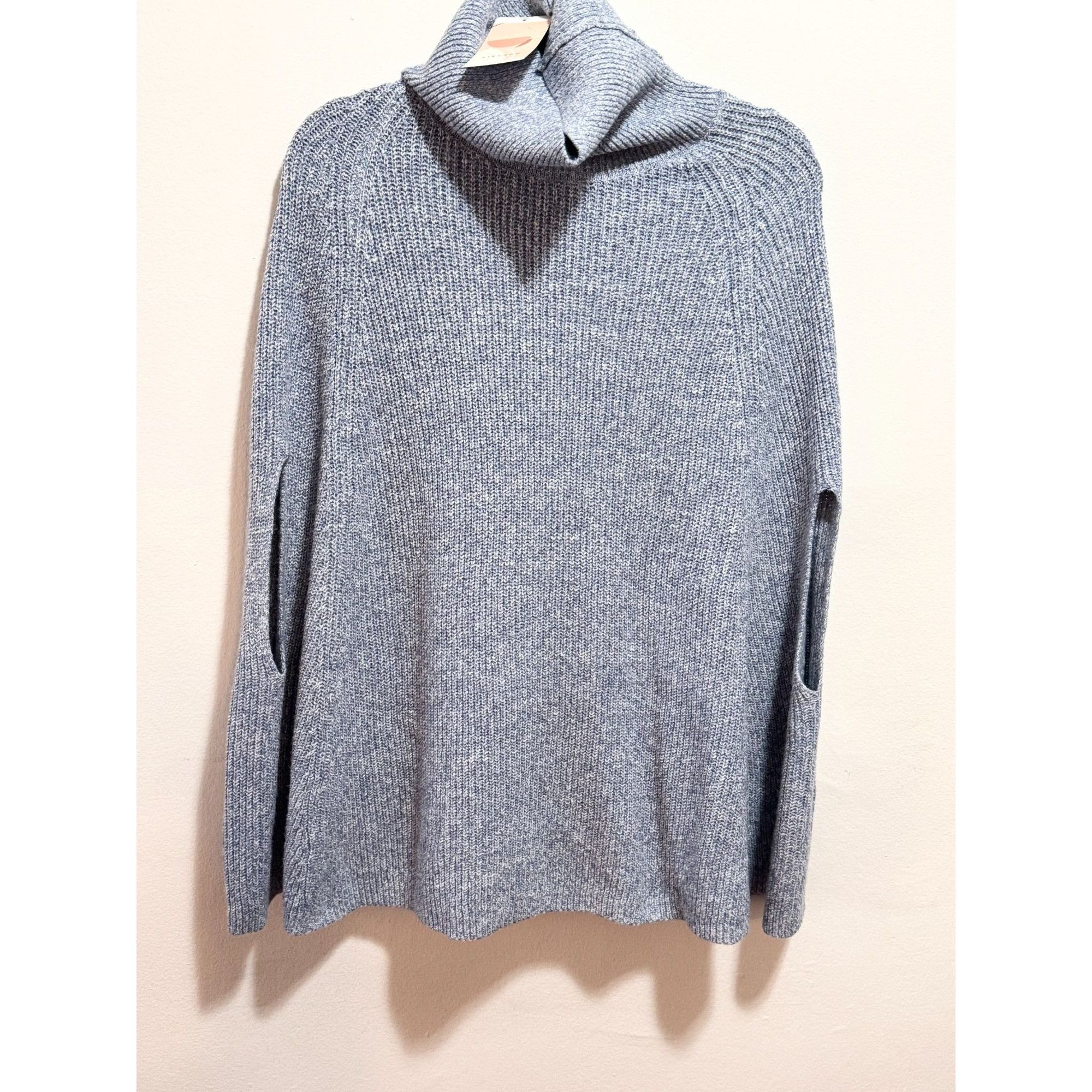 Other Kirundo Blue Turtleneck Knit Cape Sleeveless Sweater Size XL Size XL / US 12-14 / IT 48-50 - 3 Thumbnail