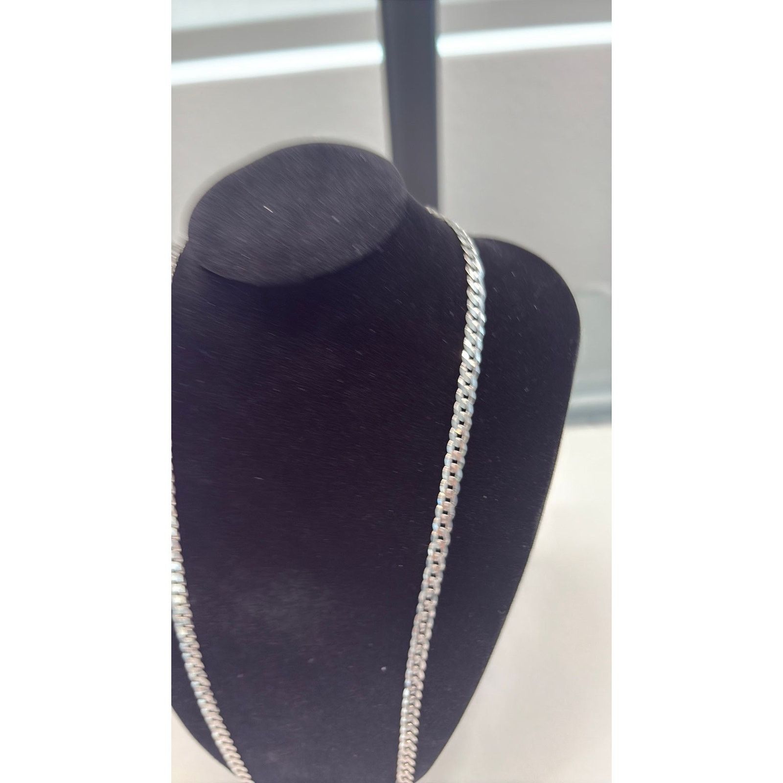 Other 22" Italian Rhodium Curb Chain 12.5g Solid .925 Sterl Silver Size ONE SIZE - 2 Thumbnail