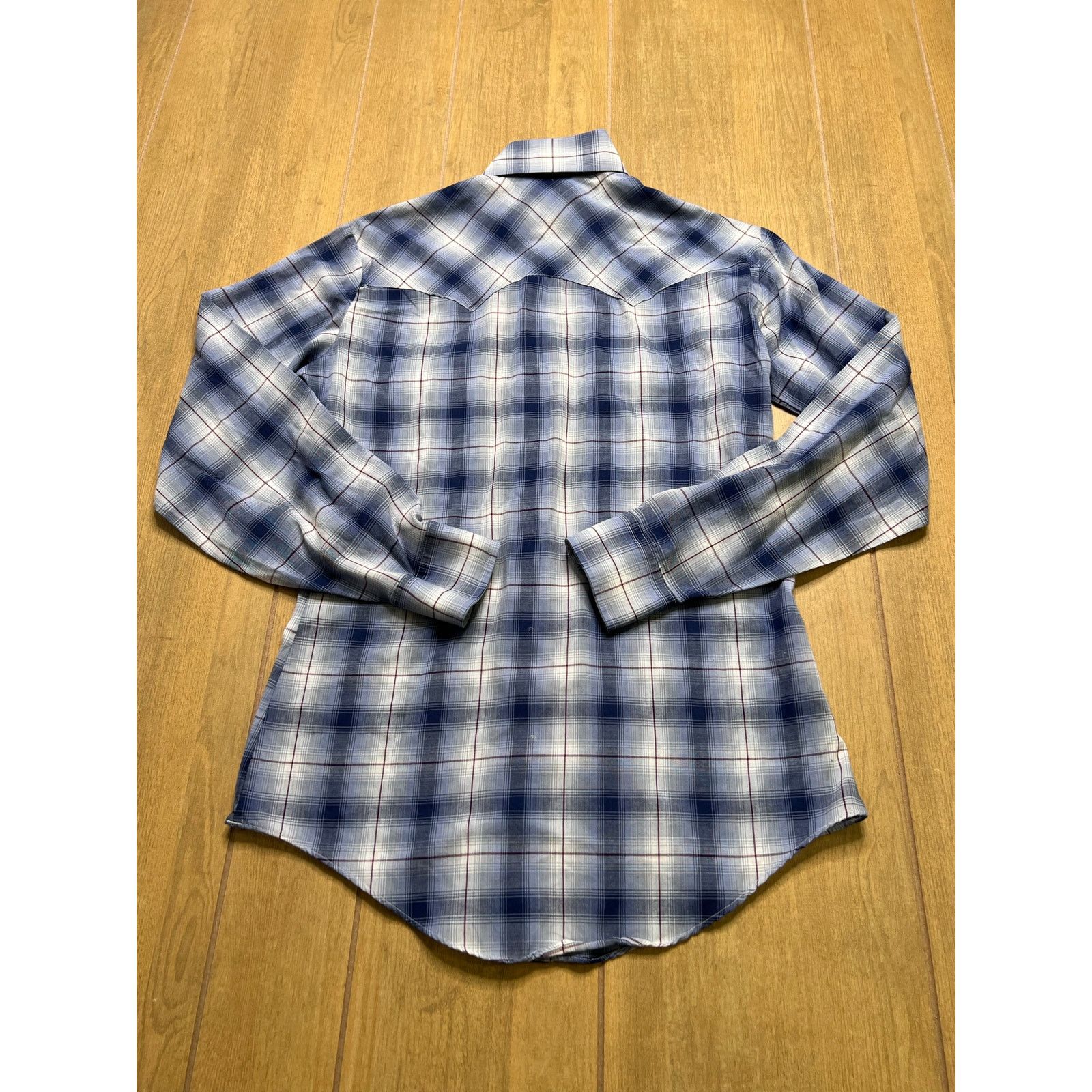 Levi's Vintage Levi’s Western Plaid Pearl Snap Shirt Blue Mens S Size US S / EU 44-46 / 1 - 3 Thumbnail