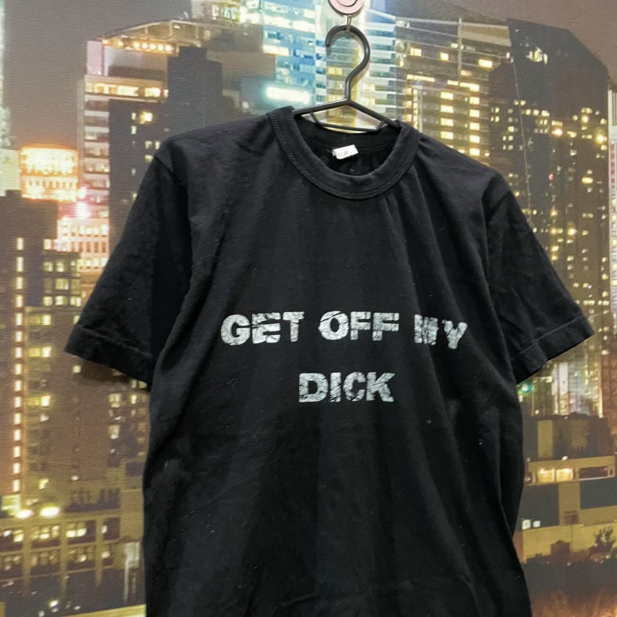 Band Tees OPIUM T SHIRT HUMOR GET OFF MY DICK PENIS SEX PORNSTAR 90s Size US M / EU 48-50 / 2 - 2 Thumbnail