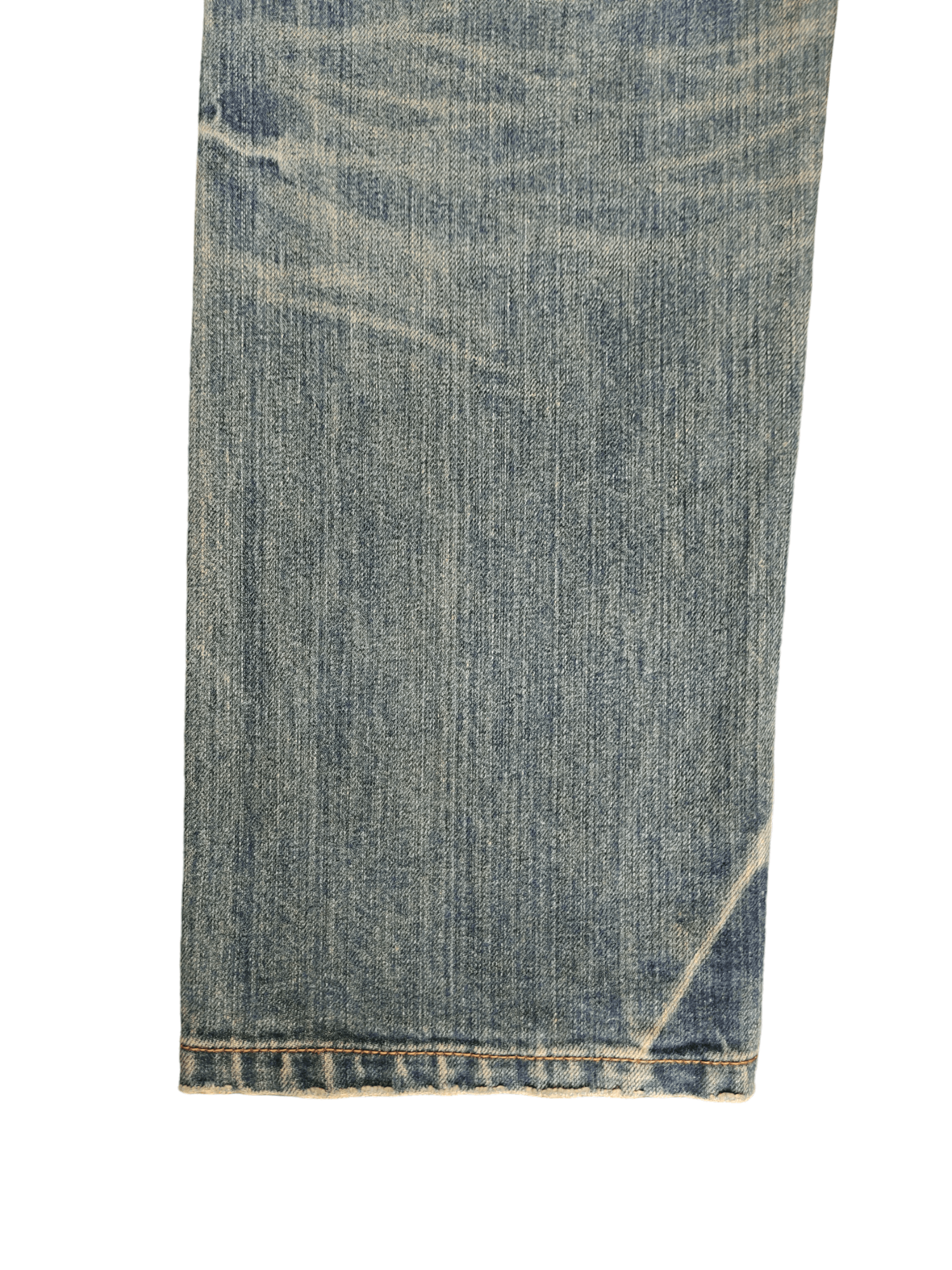 Kapital Japan Buckle Back Distress Faded Denim Undercover Style Y2k Size US 31 - 8 Thumbnail