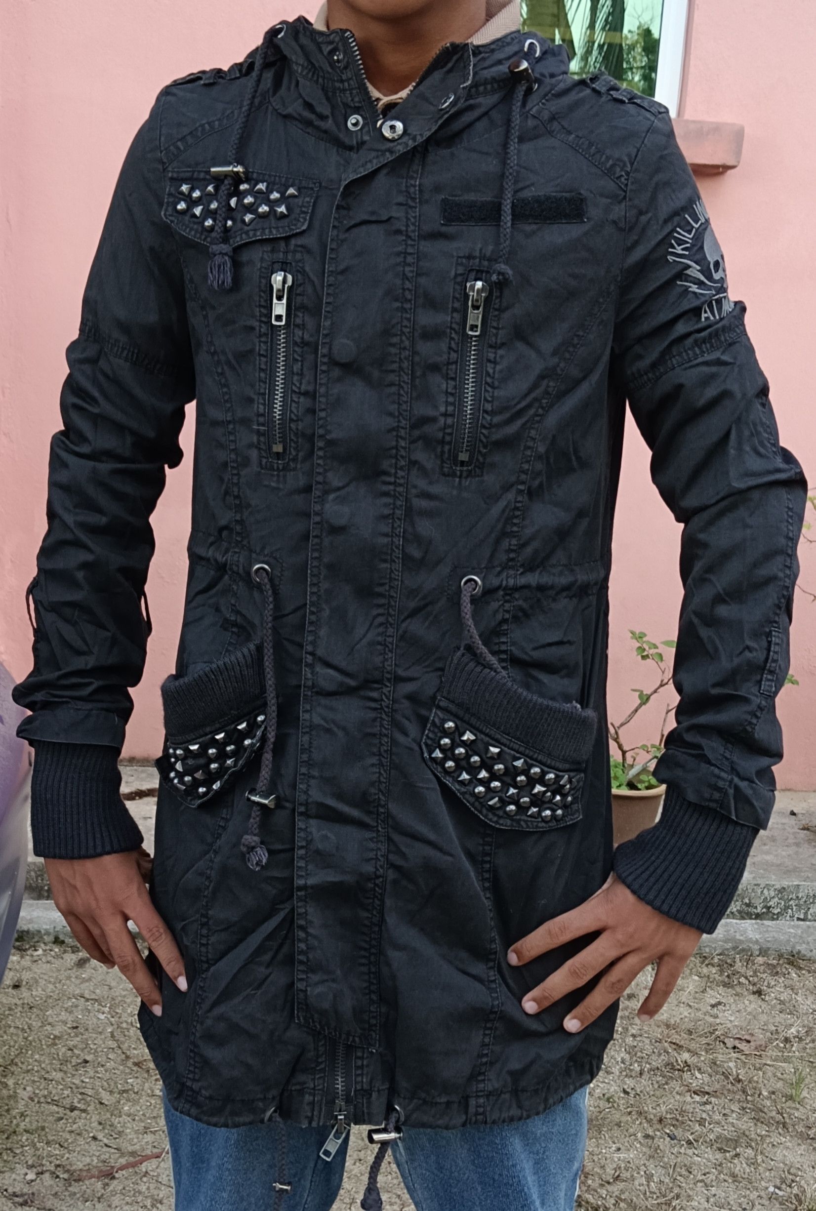 Edition Japan Ghost Of Harlem Skull Punk Studded Zipper Hoodie Size US S / EU 44-46 / 1 - 22 Thumbnail