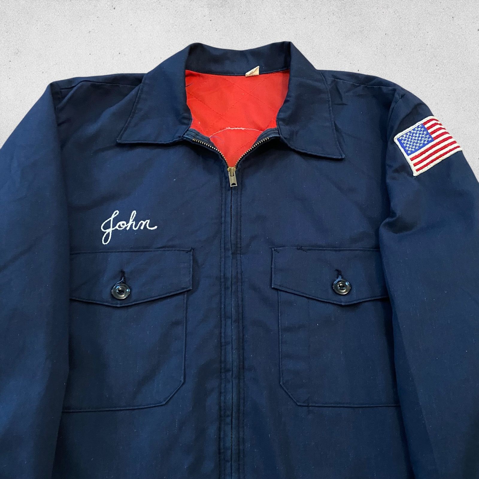 Vintage Vintage Chain Stitched Satin Lined Work Jacket Size US M / EU 48-50 / 2 - 3 Thumbnail