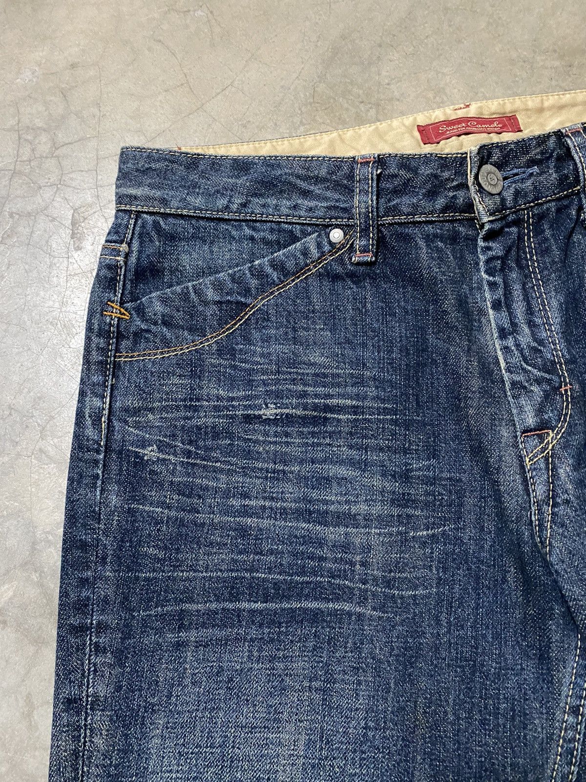 Hysteric Glamour × Japanese Brand Flare Jeans Japanese Rusty Sweet Camel Baggy Jeans Size US 31 - 13 Thumbnail