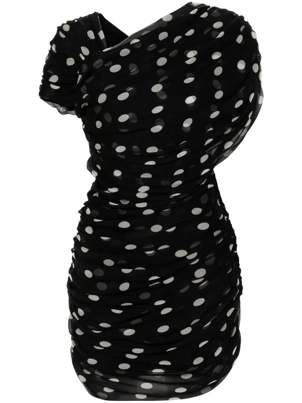 Saint Laurent Paris o1y0126 Mini Dress in Black/White Size XL / US 12-14 / IT 48-50 - 1 Thumbnail
